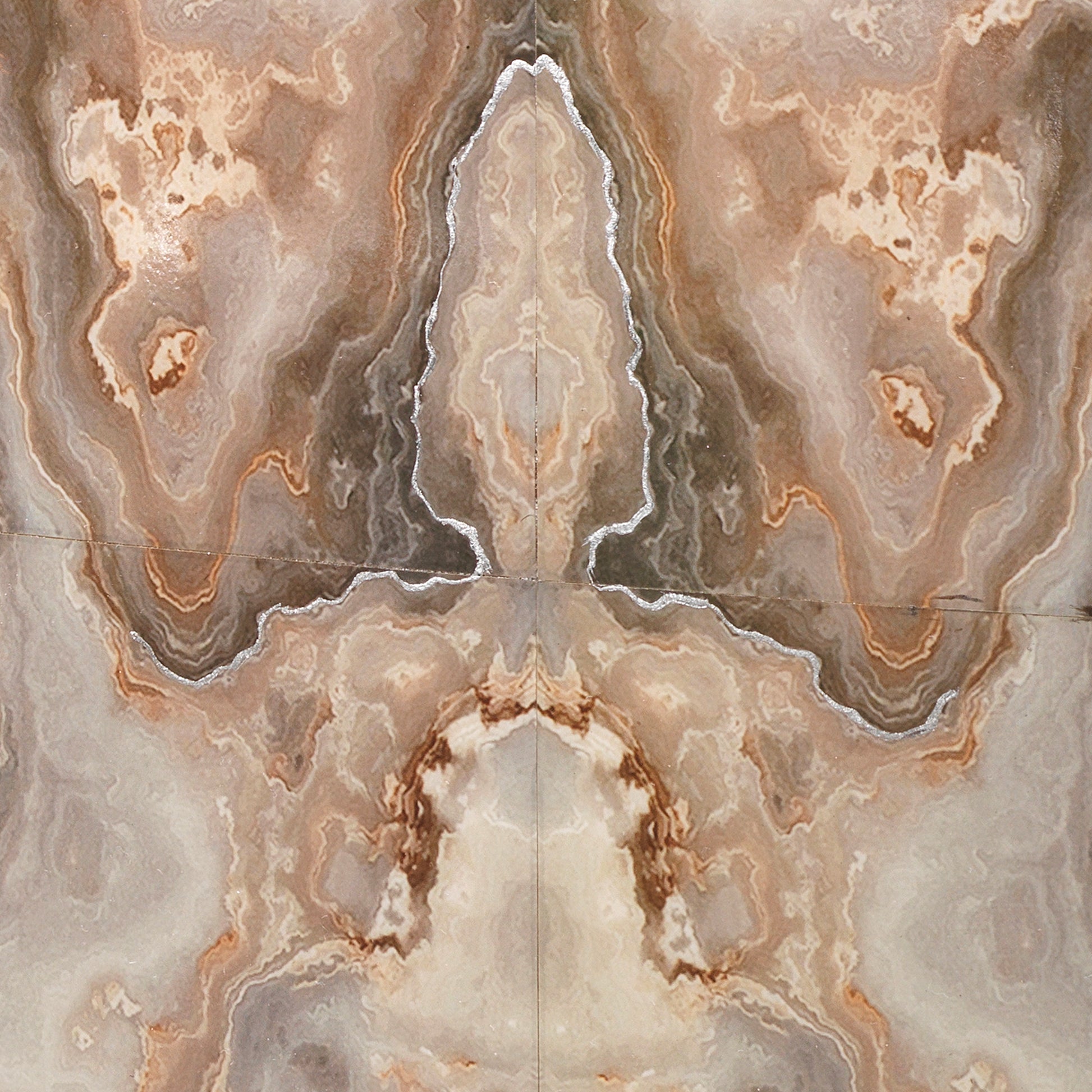Ink Blot Faux Marble Side Table, Cream by Jamie Young