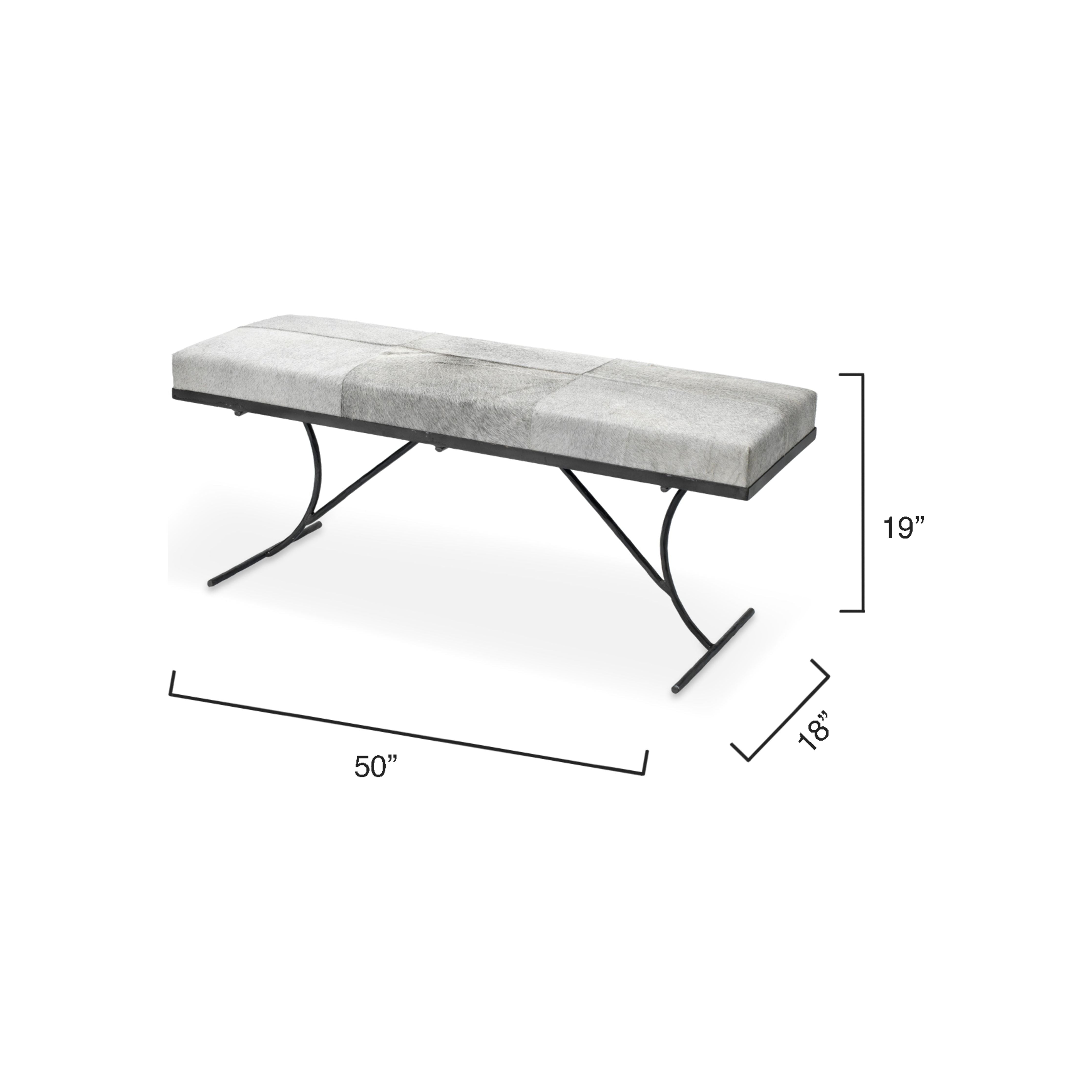 Kai Hide Bench by Jamie Young