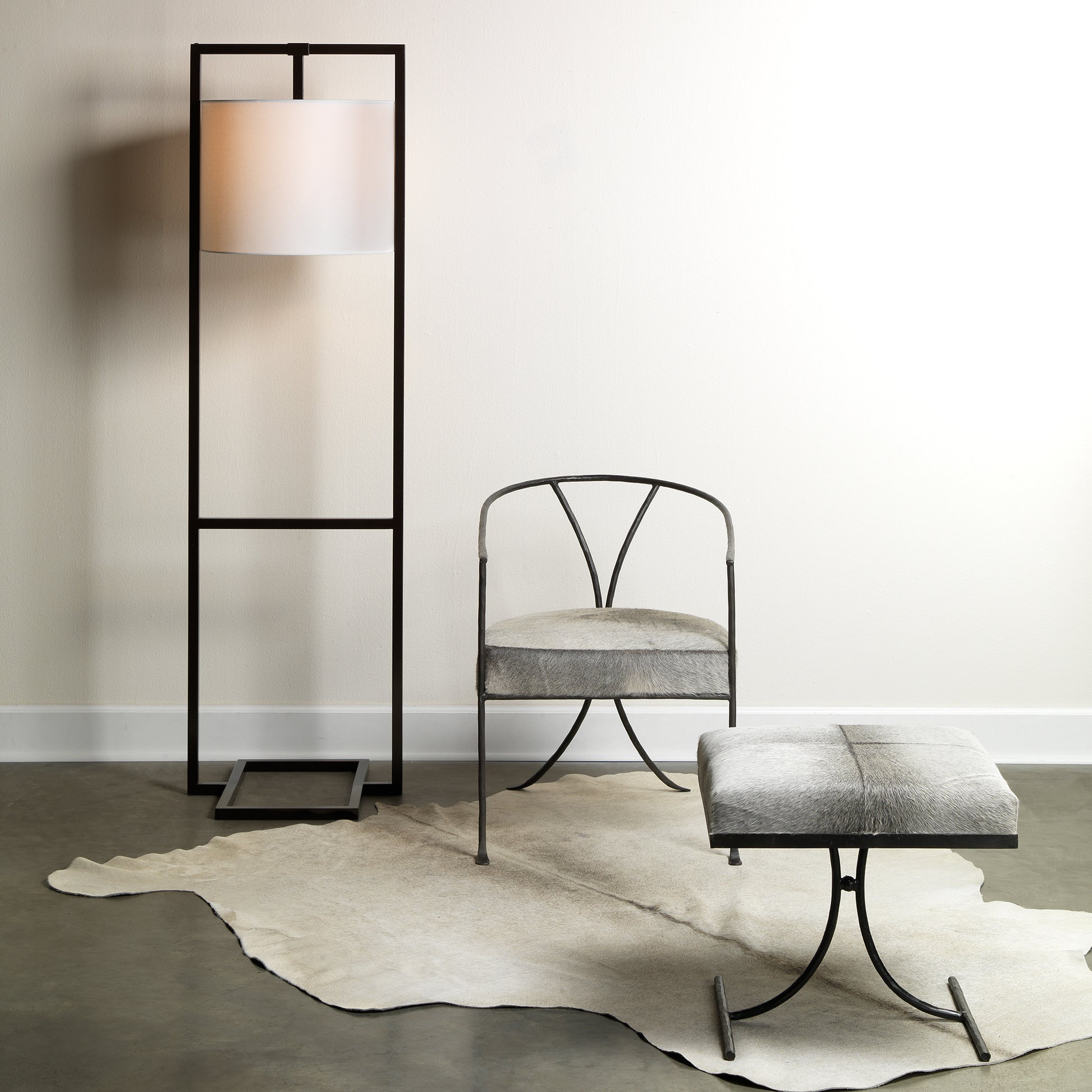 Kai Hide Stool by Jamie Young