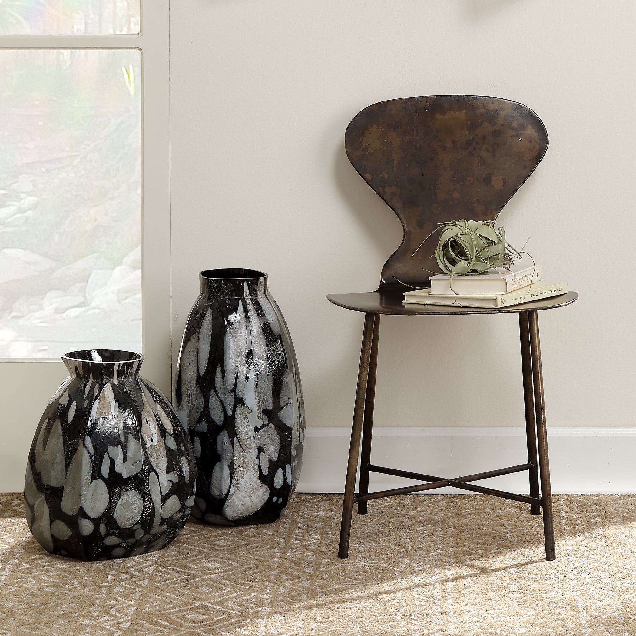 McCallan Metal Chair, Acid Wash Metal by Jamie Young