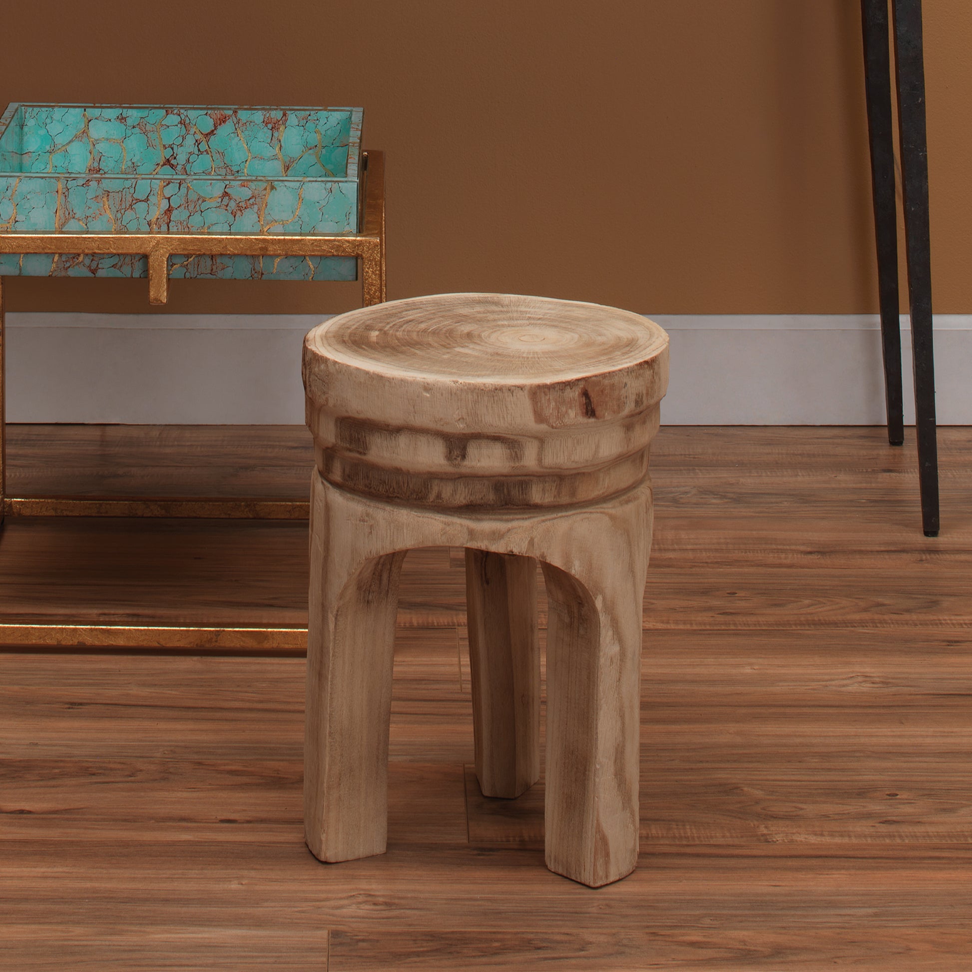 Mesa Natural Wood Side Table by Jamie Young