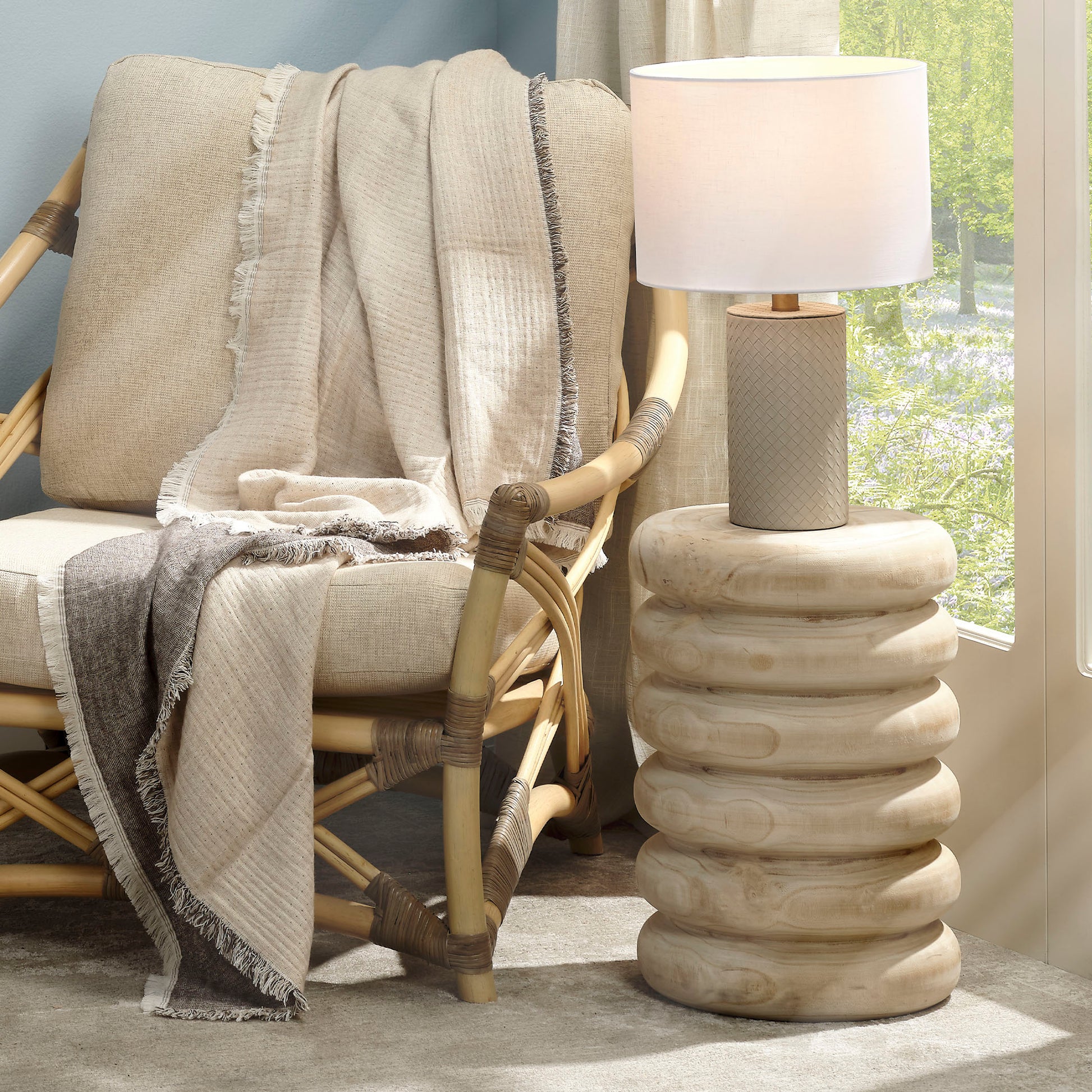 Mojave Wood Side Table by Jamie Young