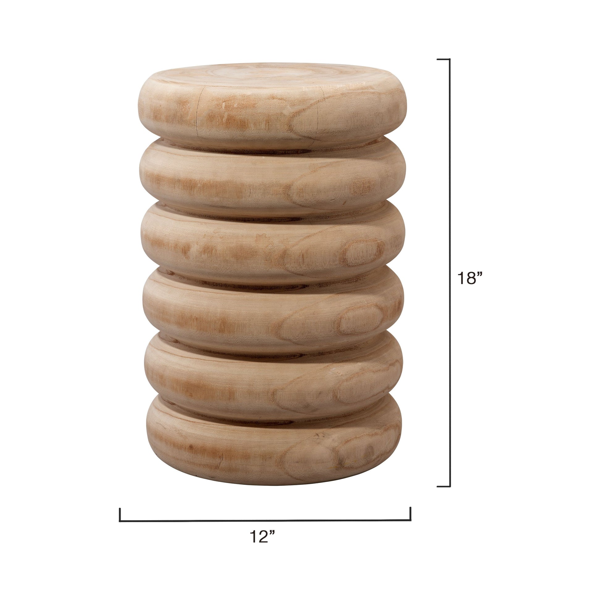 Mojave Wood Side Table by Jamie Young