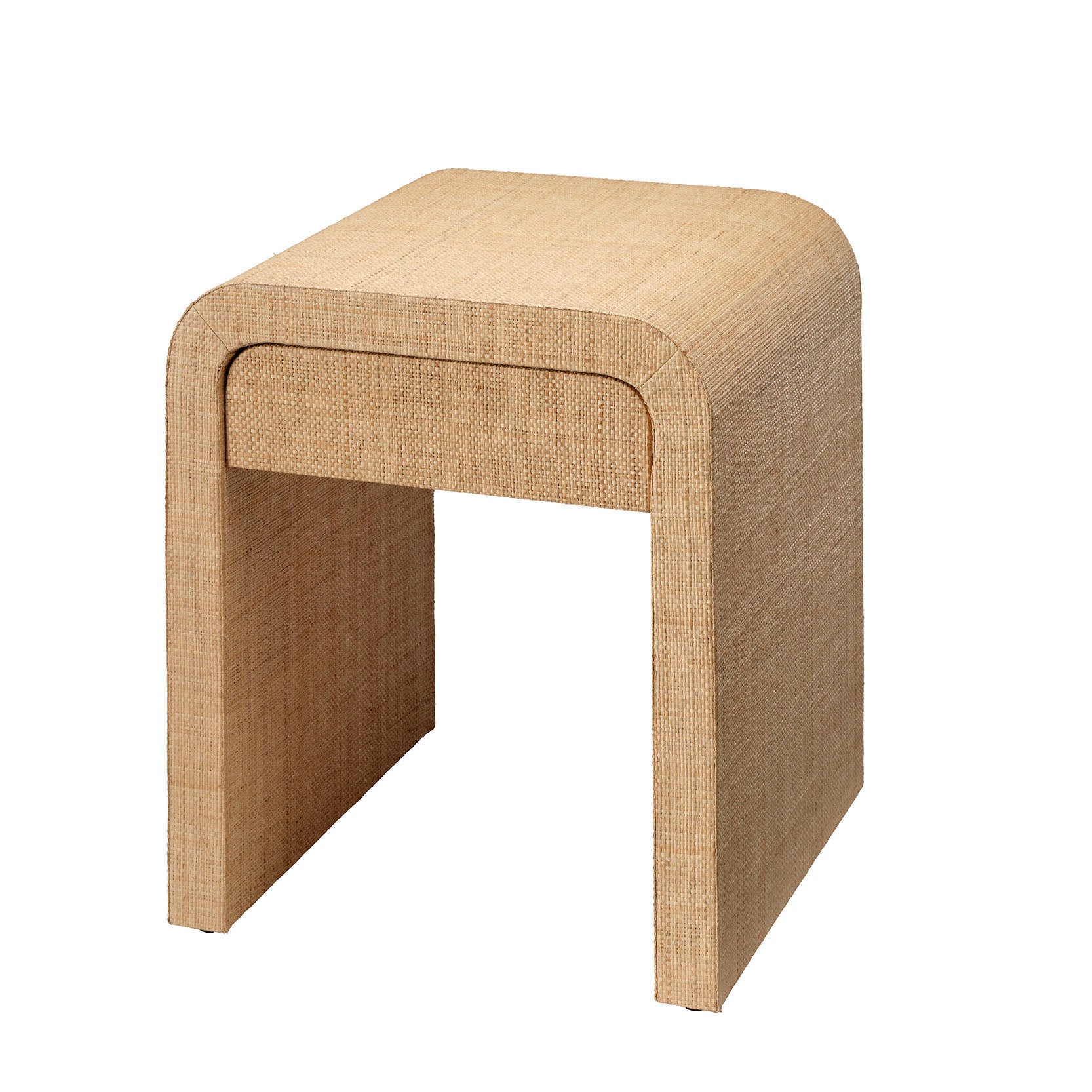 Montecito 1-Drawer Raffia Side Table by Jamie Young
