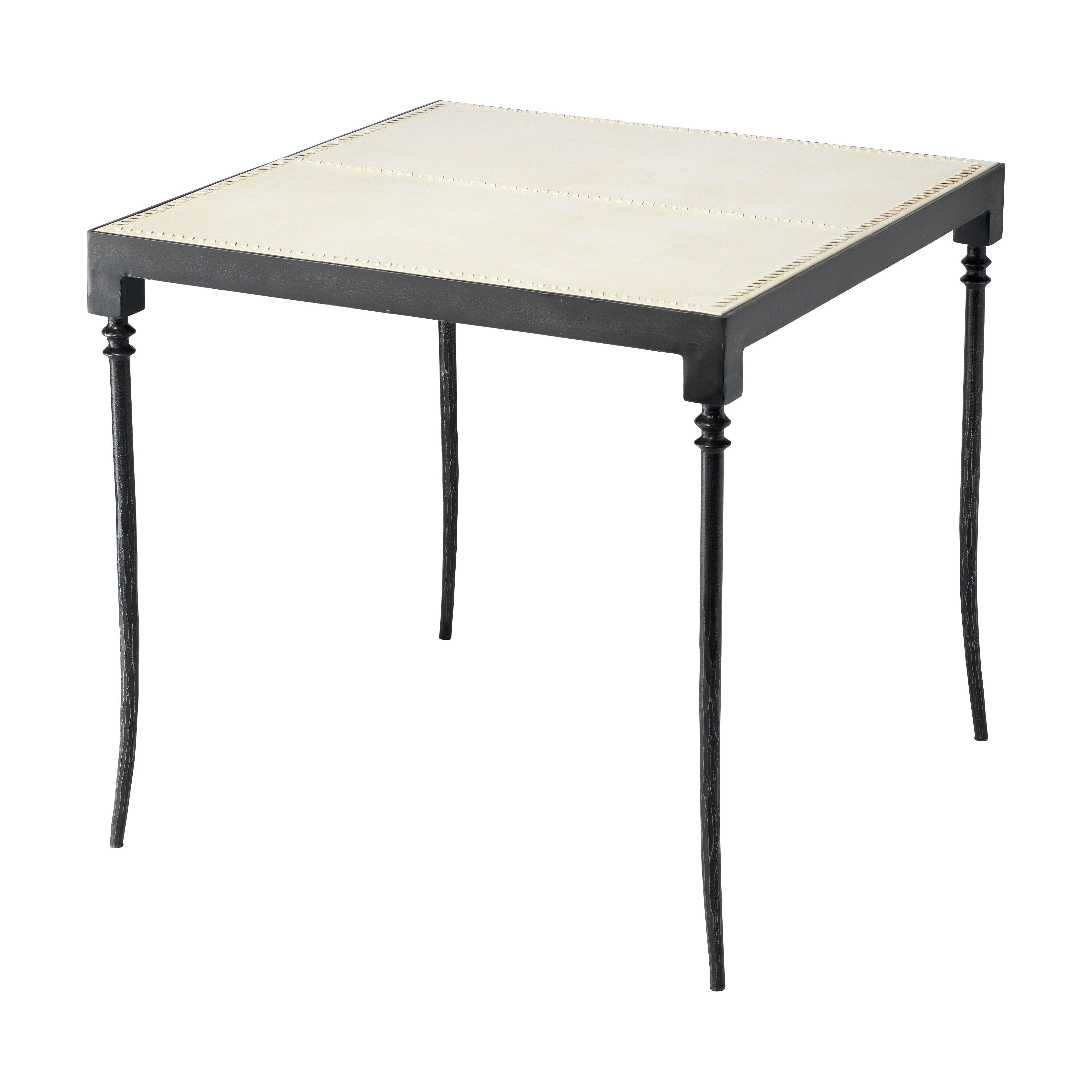 Nevado Leather Side Table by Jamie Young