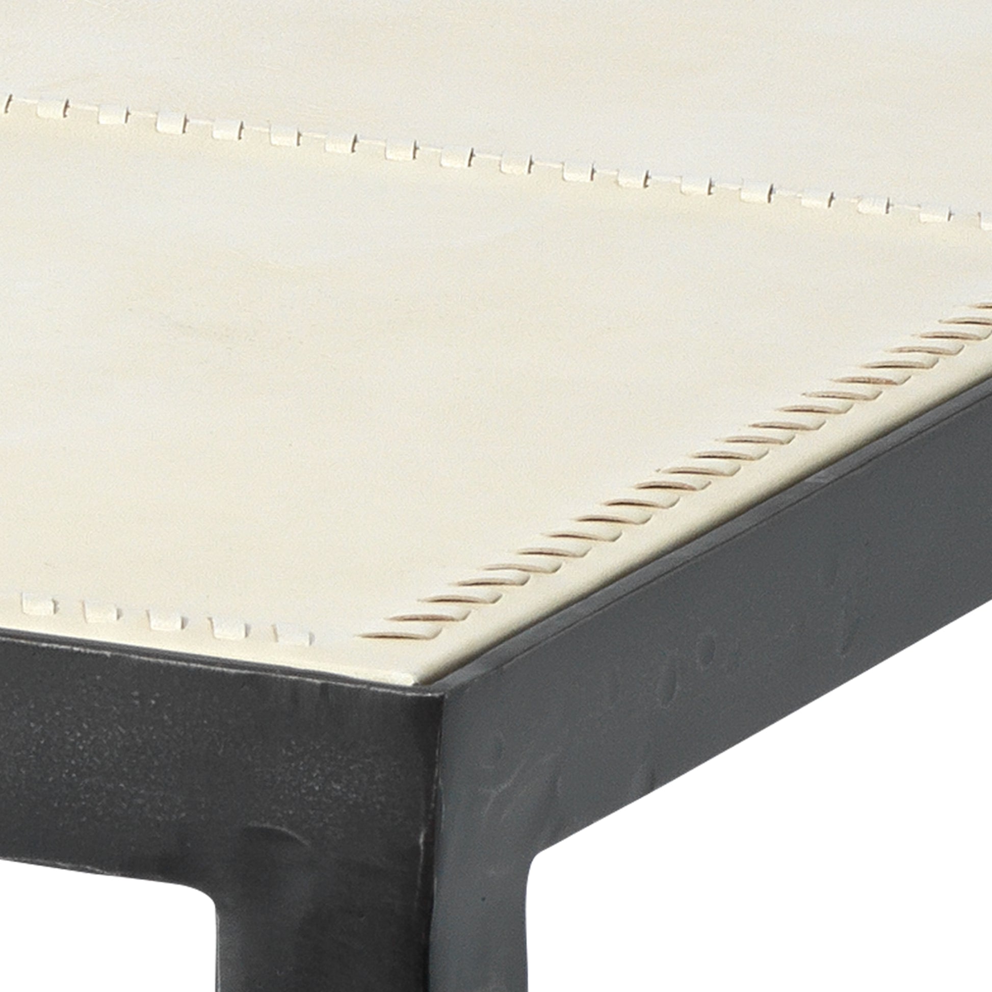 Nevado Leather Side Table by Jamie Young