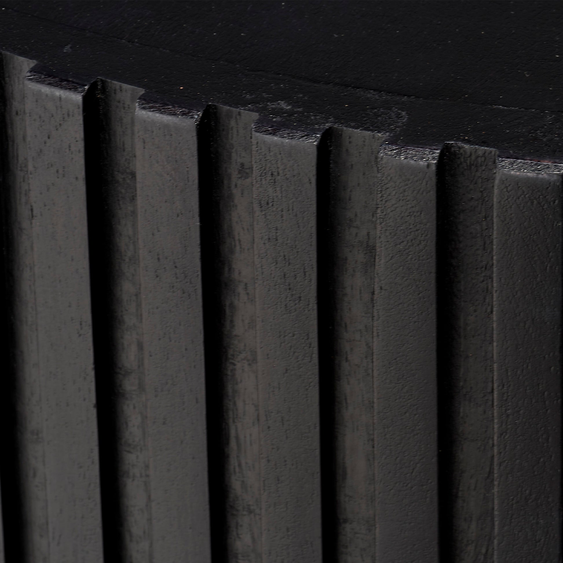 Notch Mango Wood Round Side Table by Jamie Young