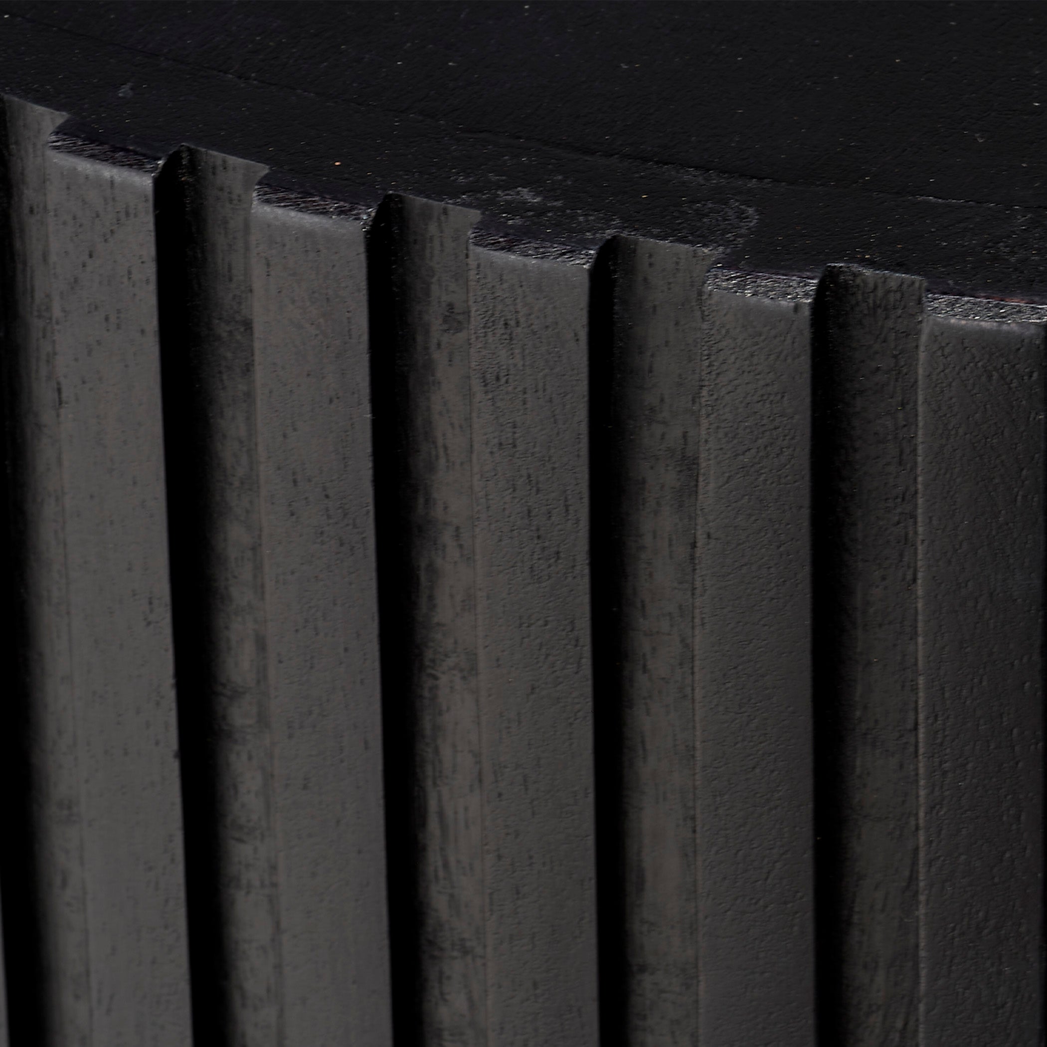 Notch Mango Wood Round Side Table by Jamie Young