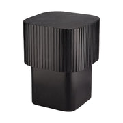 Notch Mango Wood Square Table Black by Jamie Young