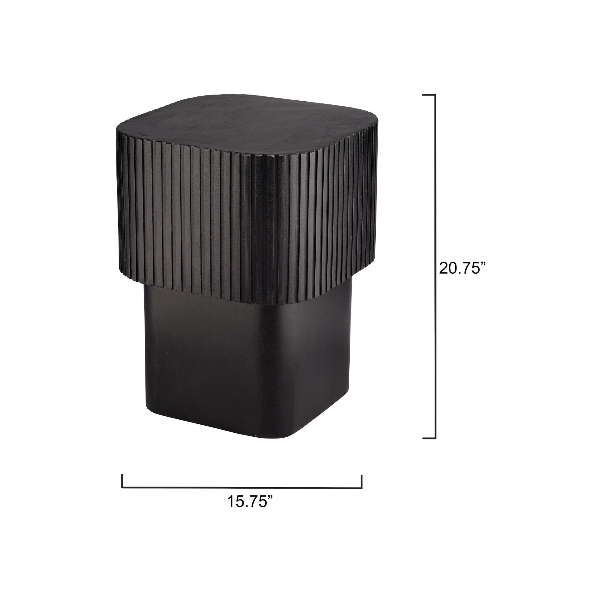 Notch Mango Wood Square Table by Jamie Young