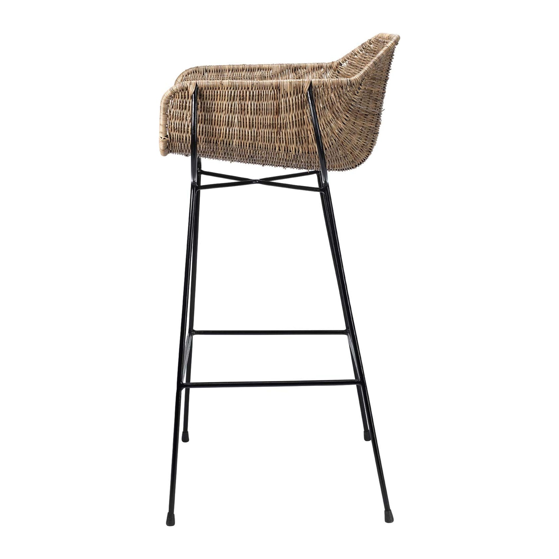 Nusa Rattan Stool by Jamie Young