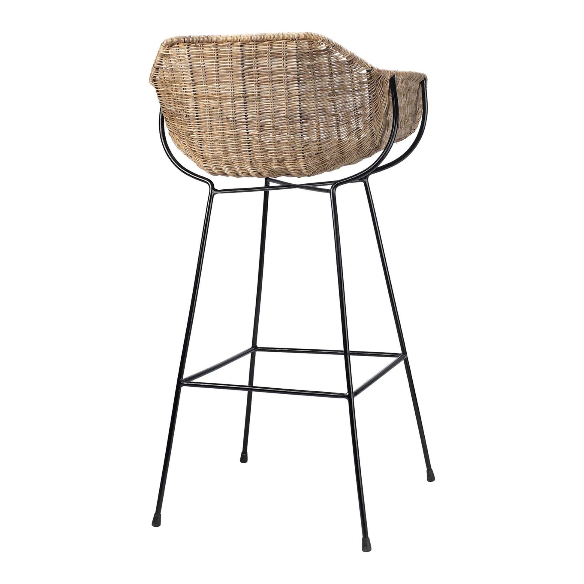 Nusa Rattan Stool by Jamie Young