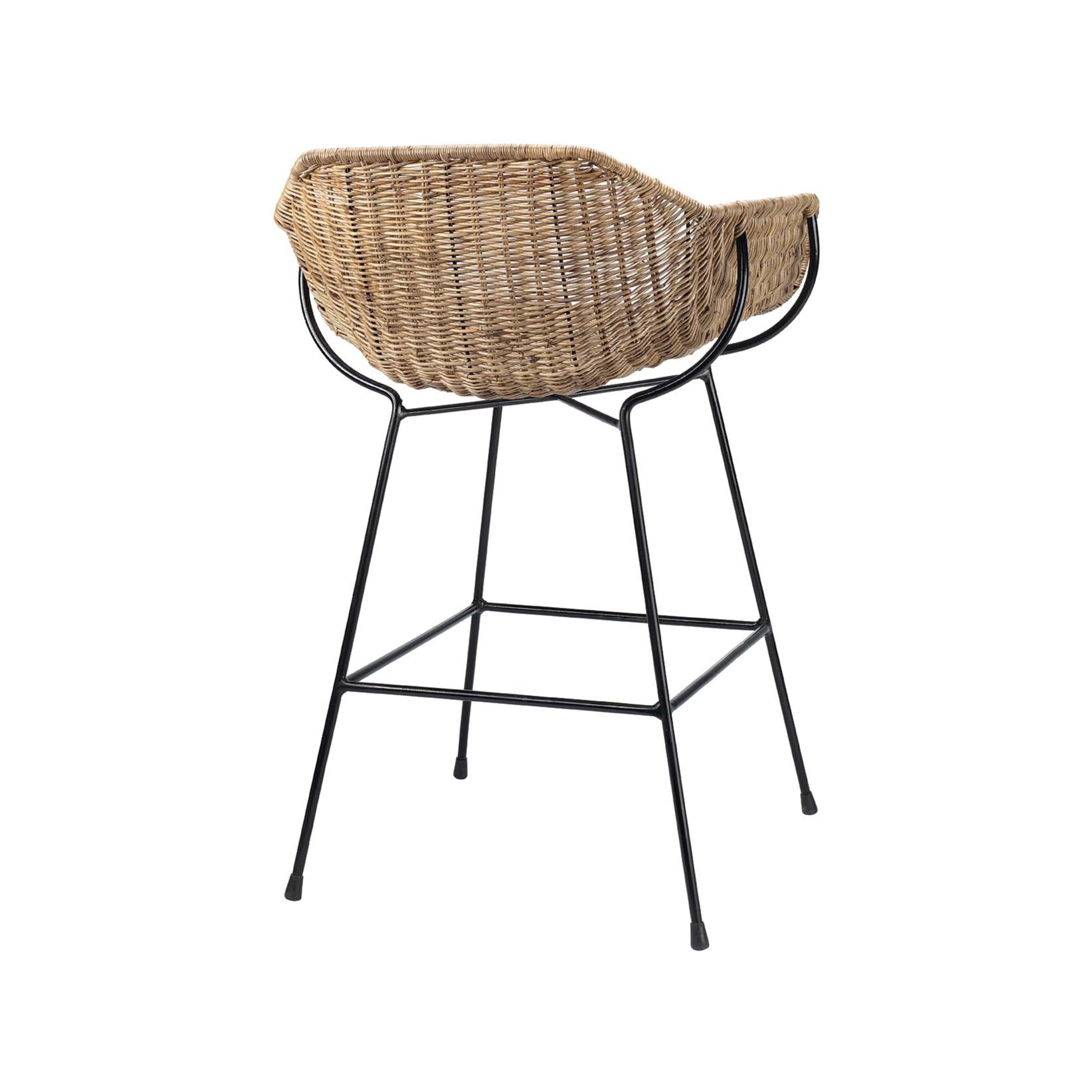 Nusa Rattan Stool by Jamie Young
