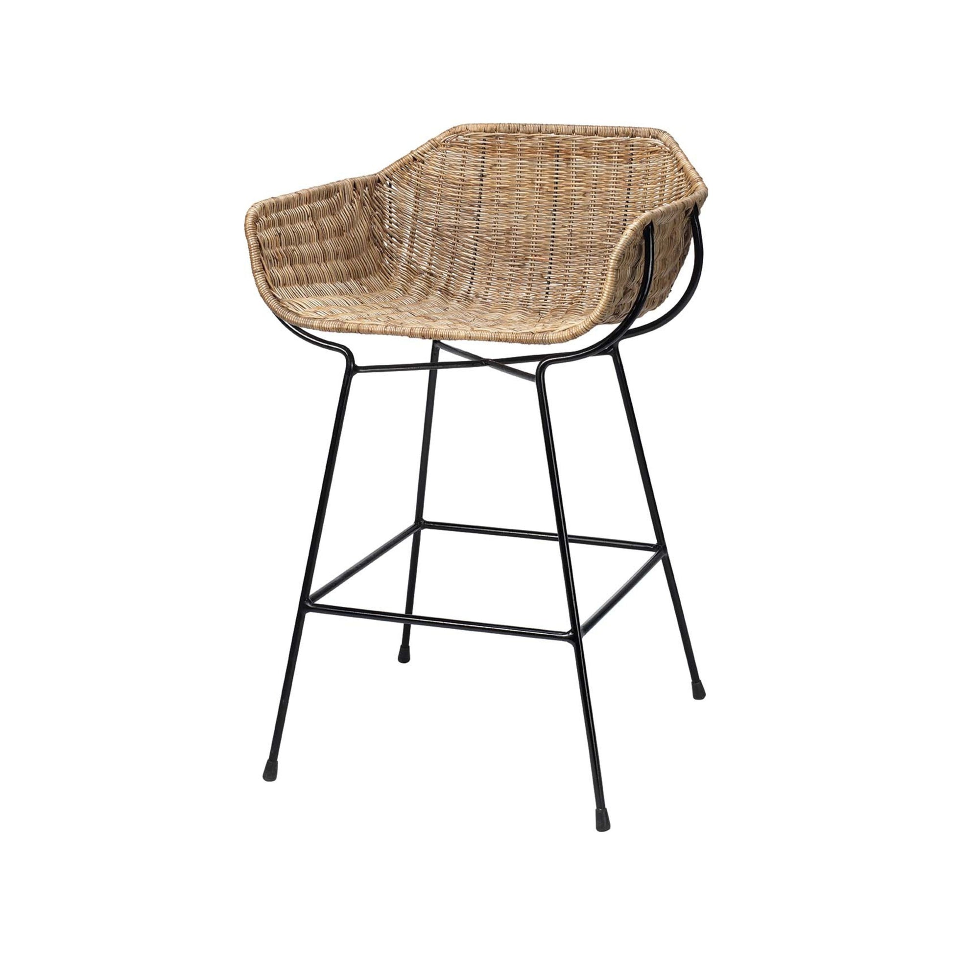 Nusa Rattan Stool by Jamie Young