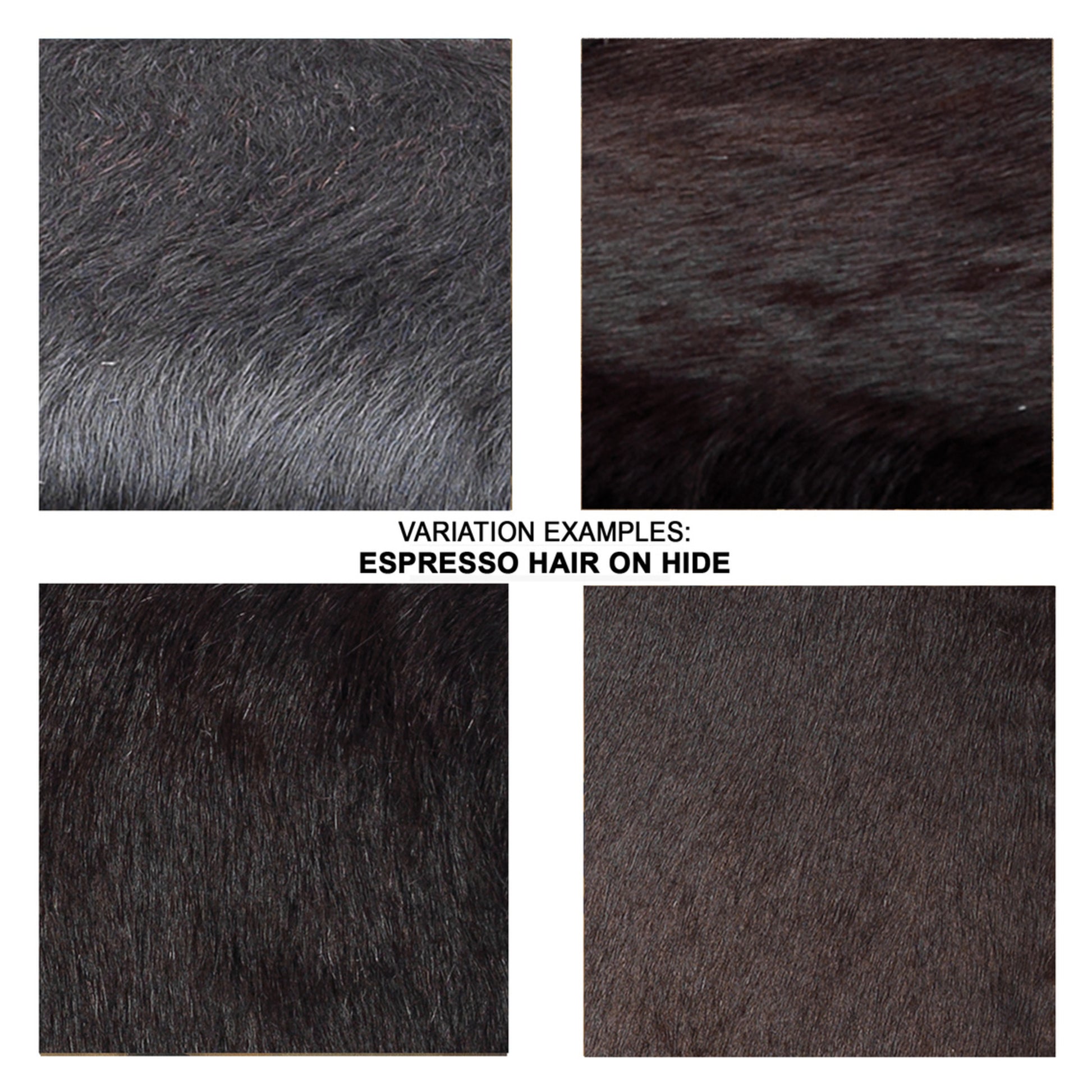Espresso Hair on Hide Ottoman by Jamie Young
