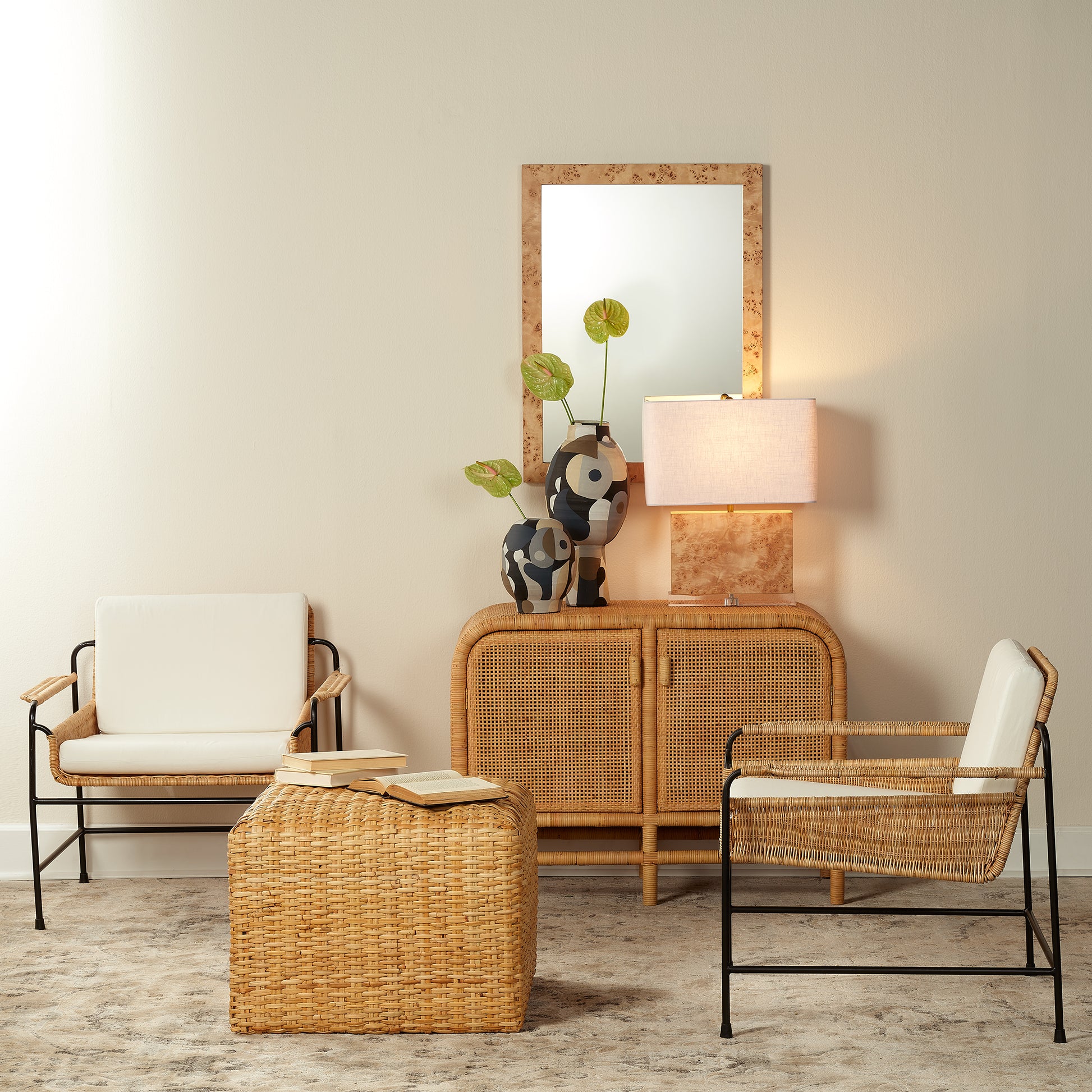 Palermo Rattan Lounge Chair by Jamie Young
