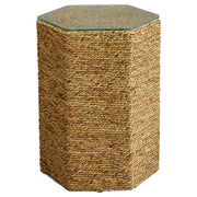 Peninsula Seagrass Side Table by Jamie Young