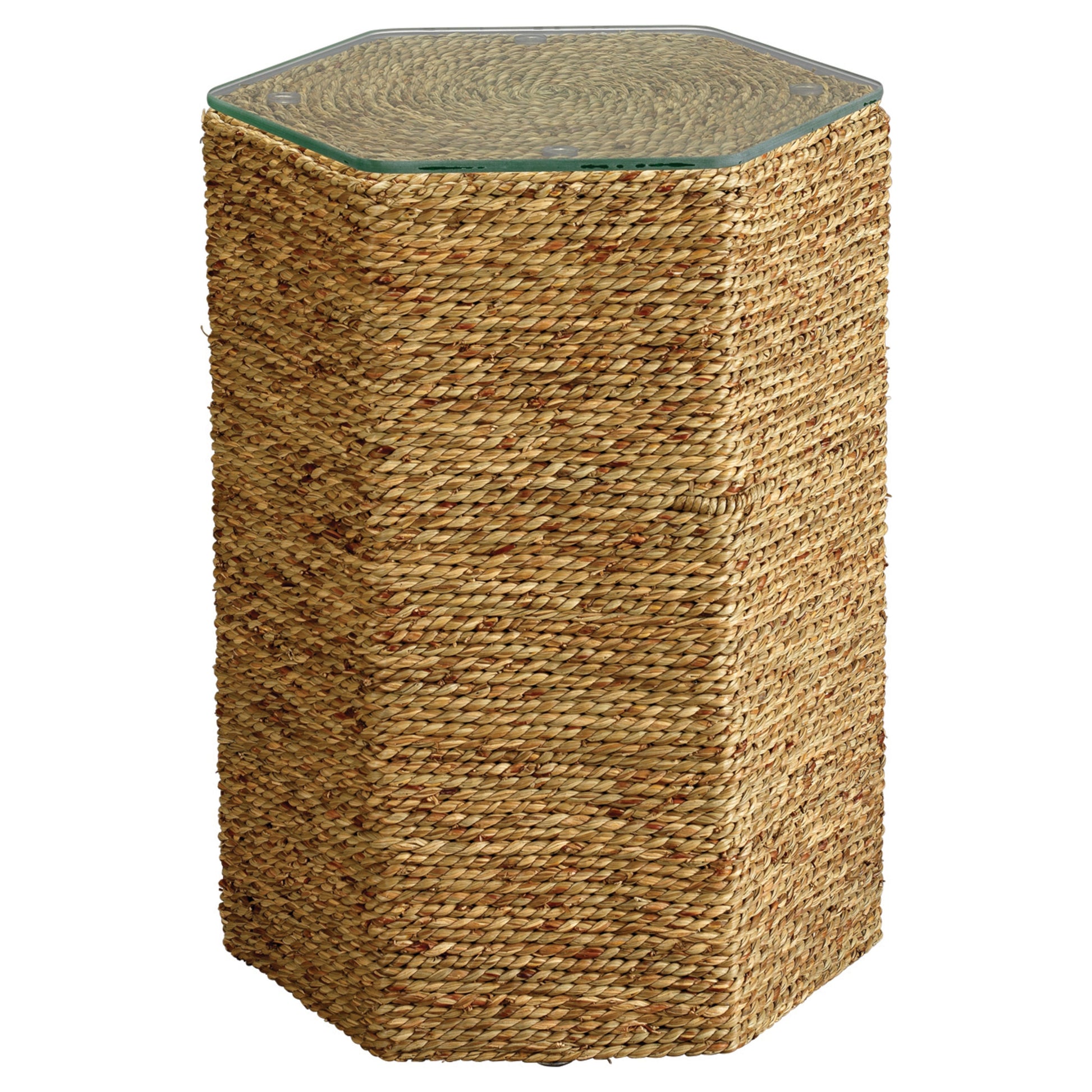 Peninsula Seagrass Side Table by Jamie Young