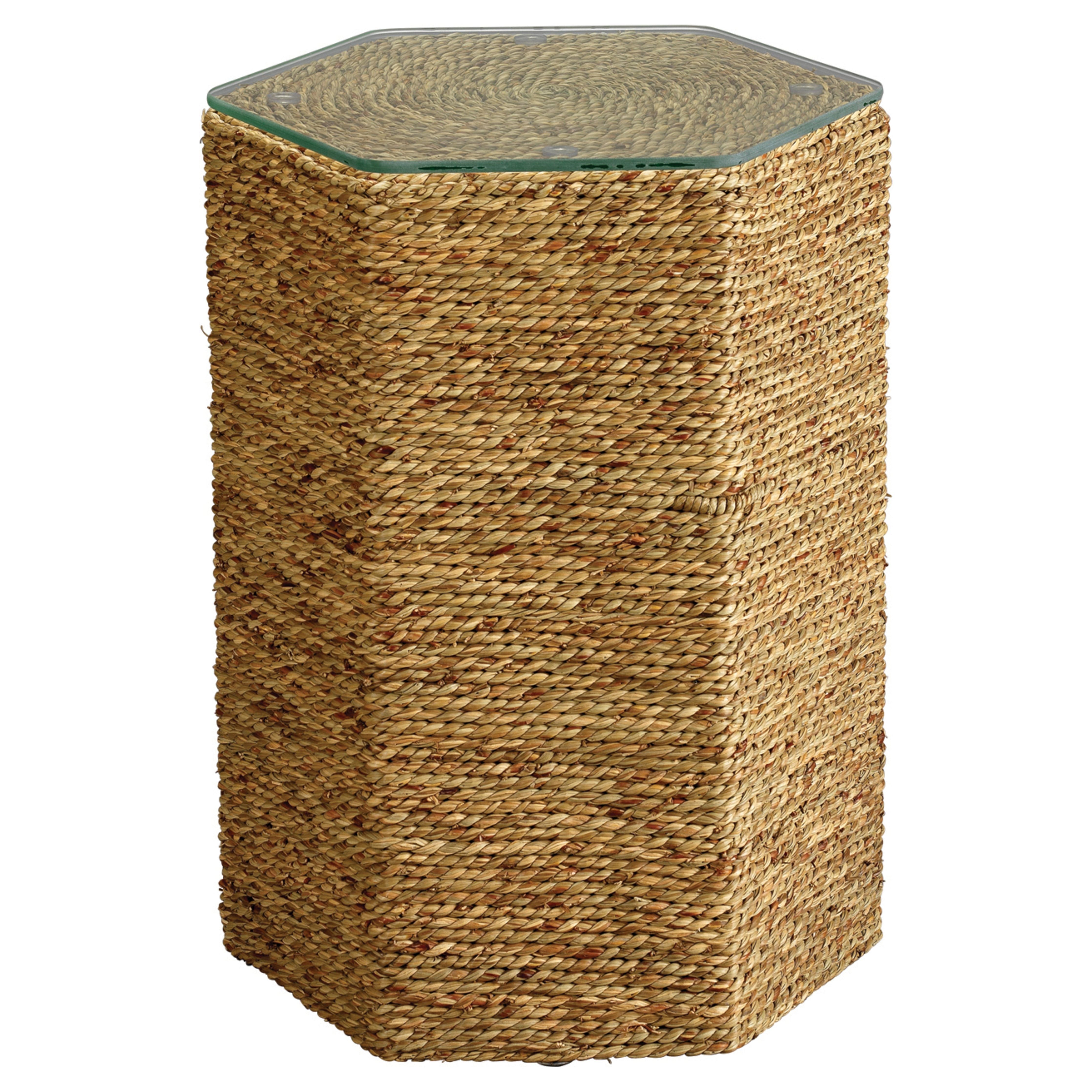 Peninsula Seagrass Side Table by Jamie Young