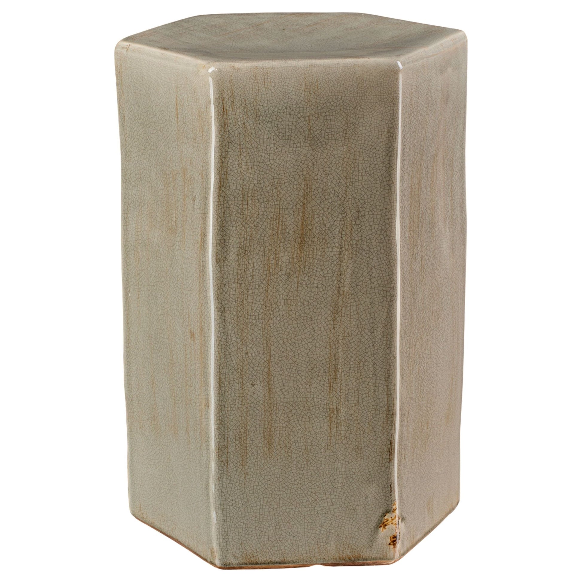 Porto Ceramic Indoor/Outdoor Side Table-Large Gray by Jamie Young