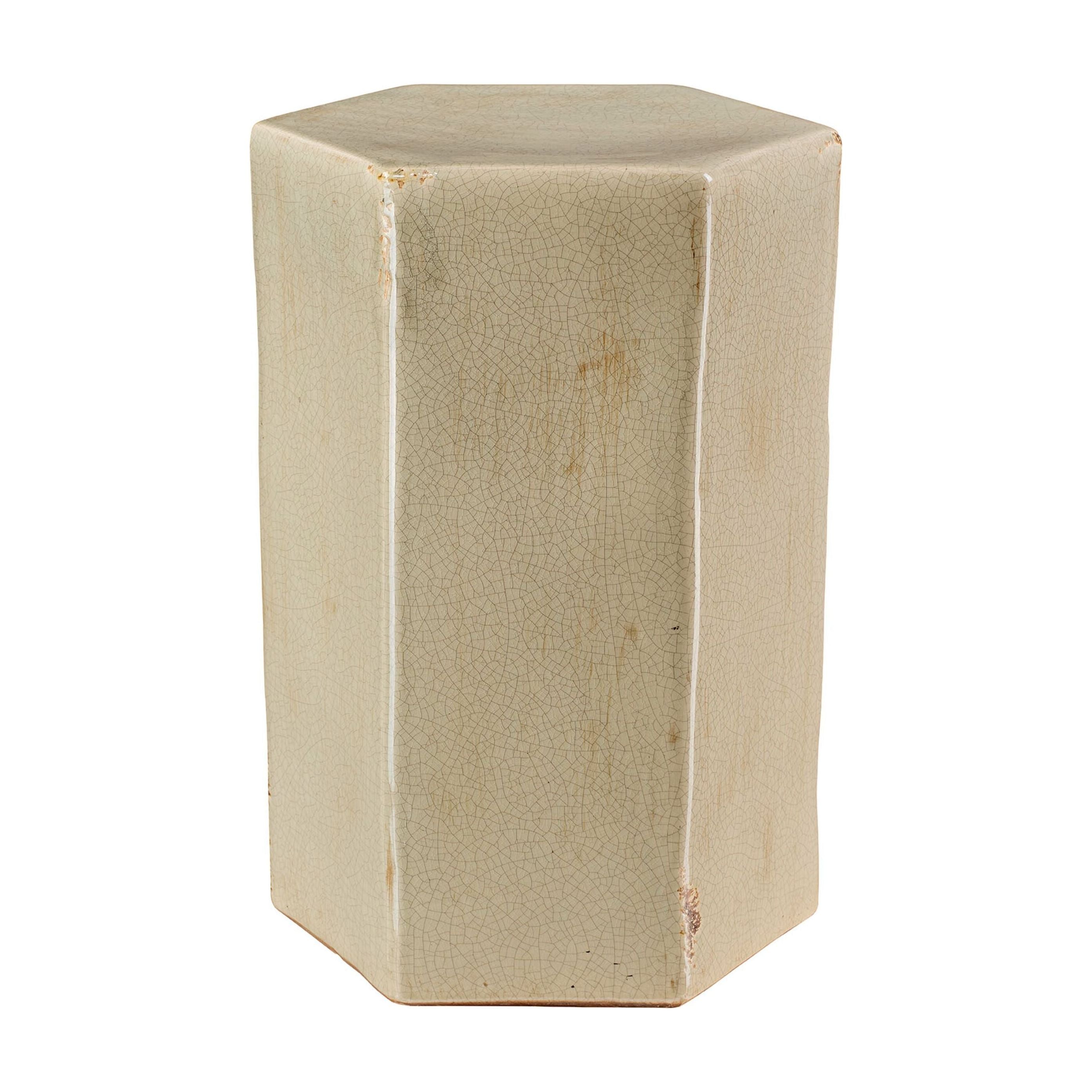 Porto Ceramic Indoor/Outdoor Side Table-Large Green by Jamie Young