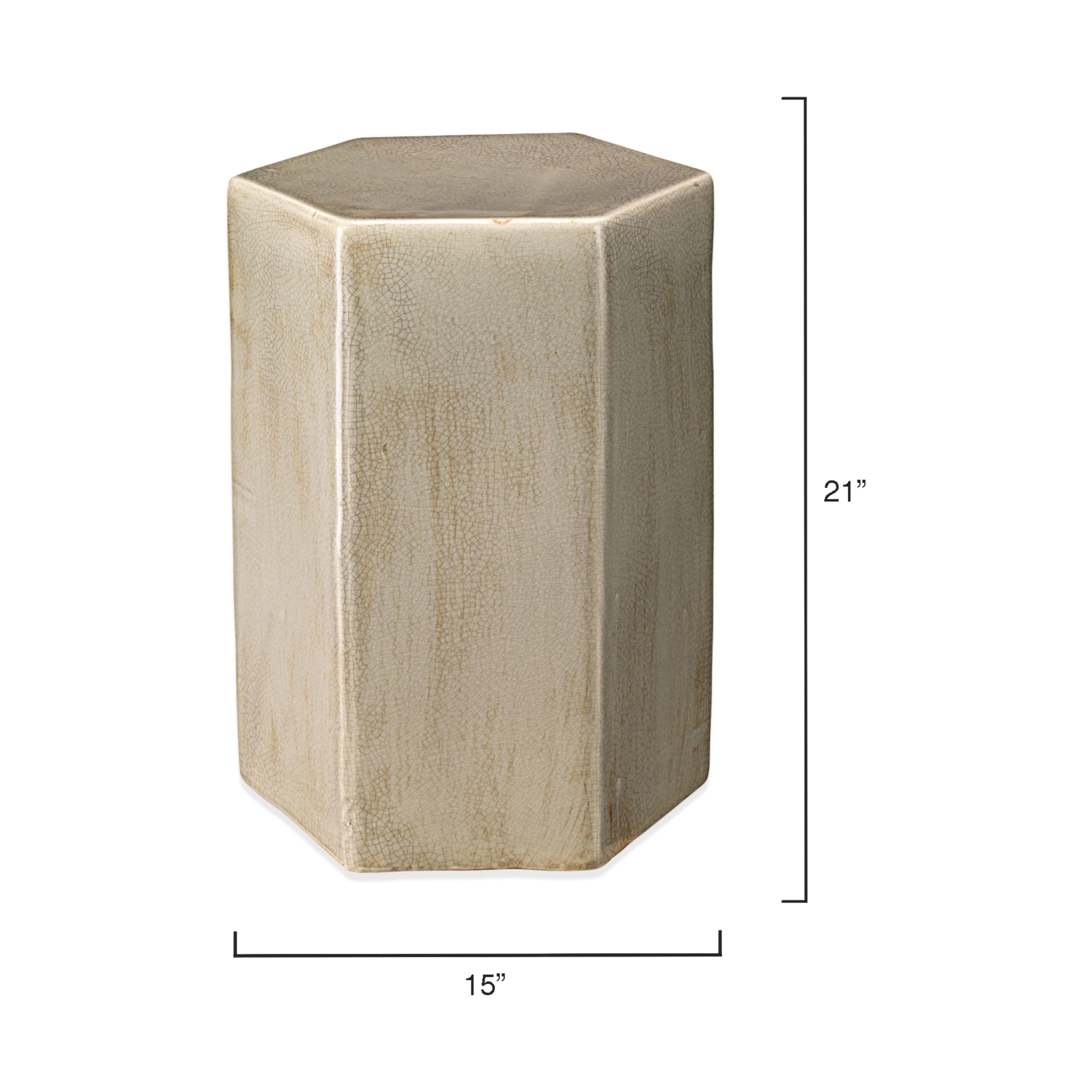 Porto Ceramic Indoor/Outdoor Side Table-Large by Jamie Young