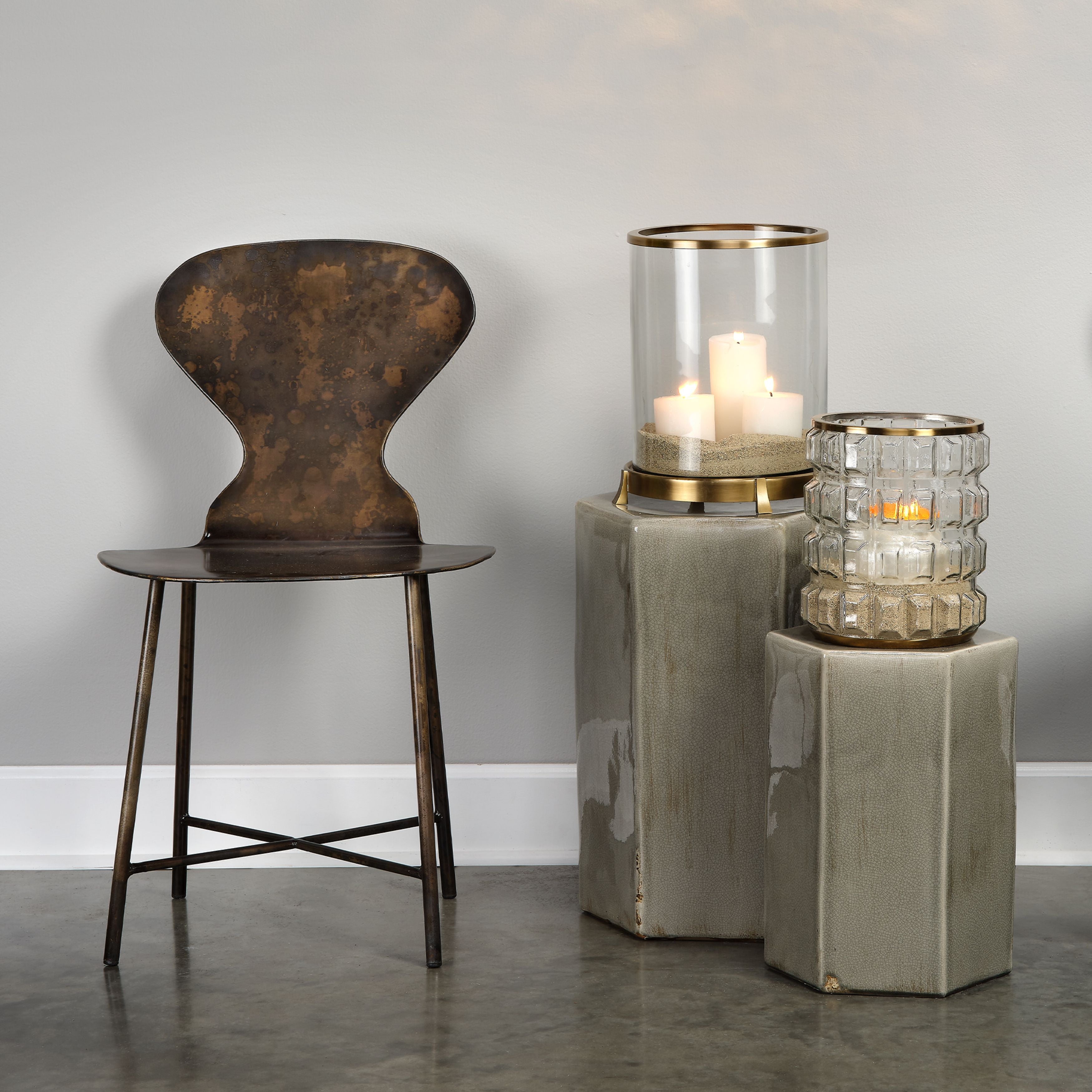 Porto Ceramic Indoor/Outdoor Side Table-Small by Jamie Young