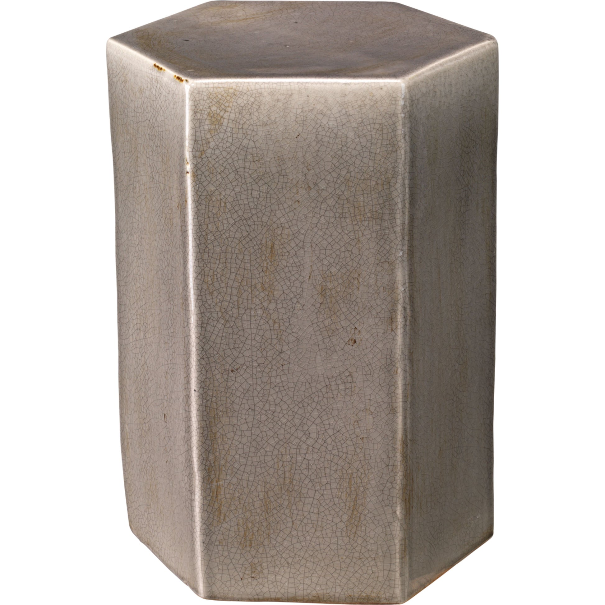 Porto Ceramic Indoor/Outdoor Side Table-Small Gray by Jamie Young