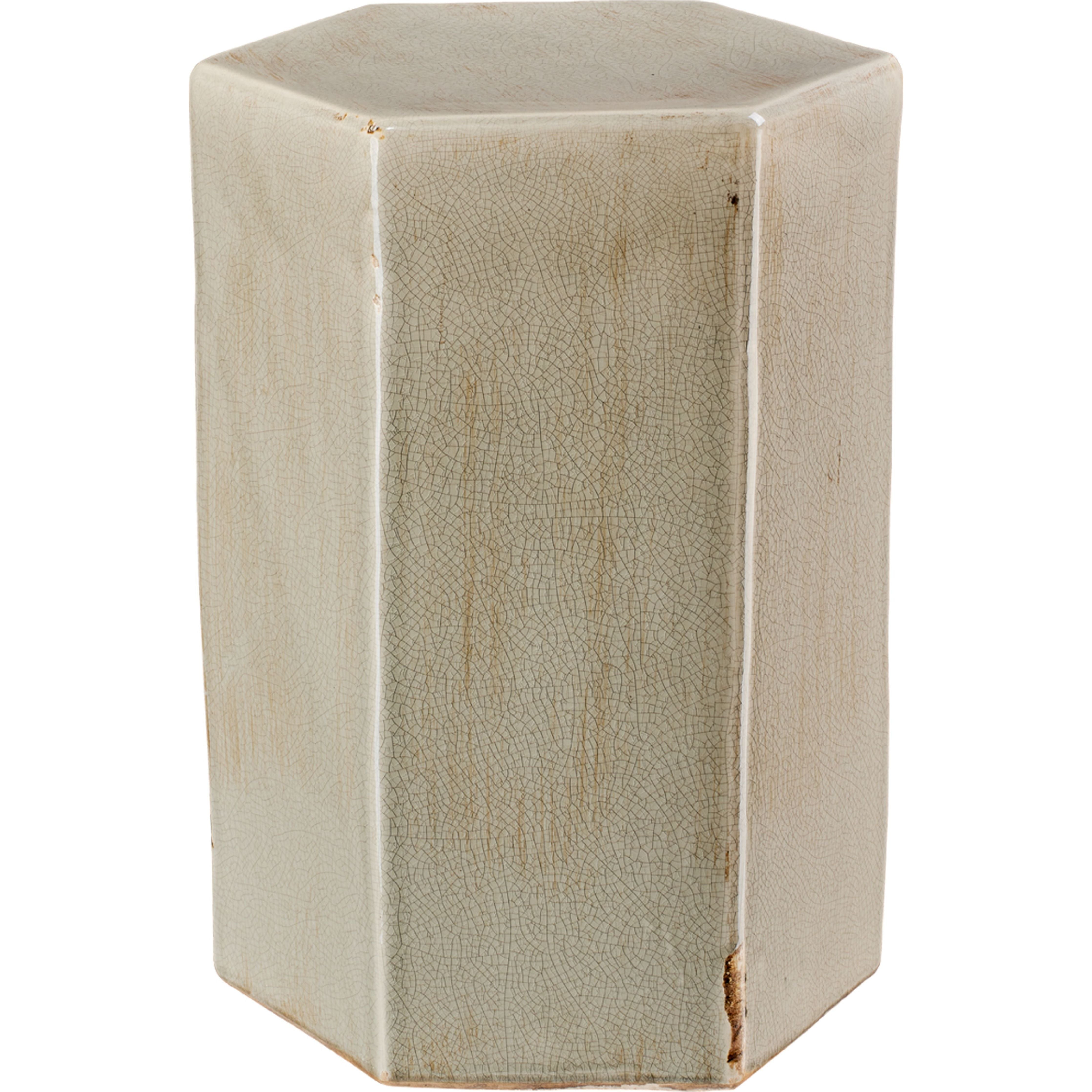 Porto Ceramic Indoor/Outdoor Side Table-Small Green by Jamie Young