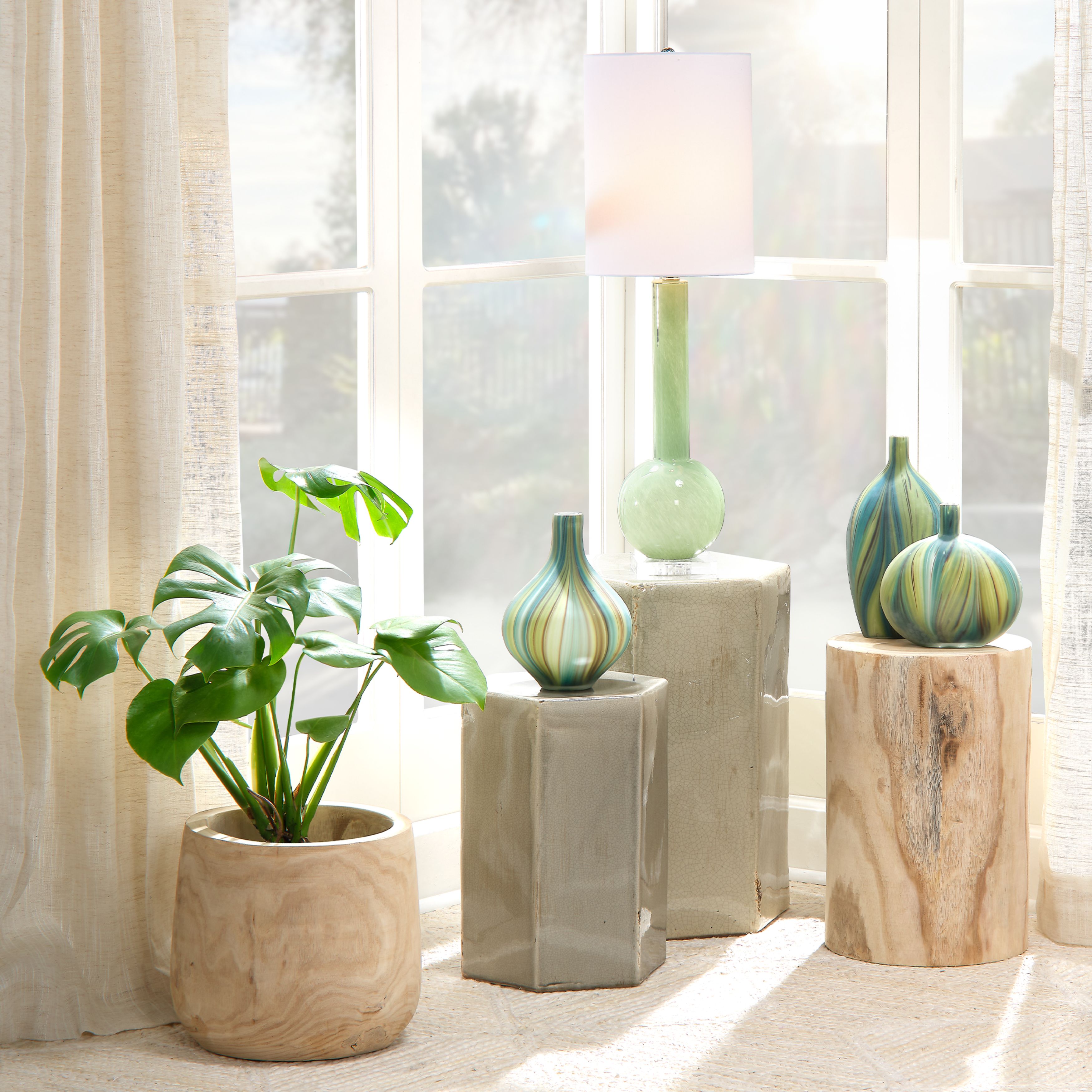 Porto Ceramic Indoor/Outdoor Side Table-Small by Jamie Young