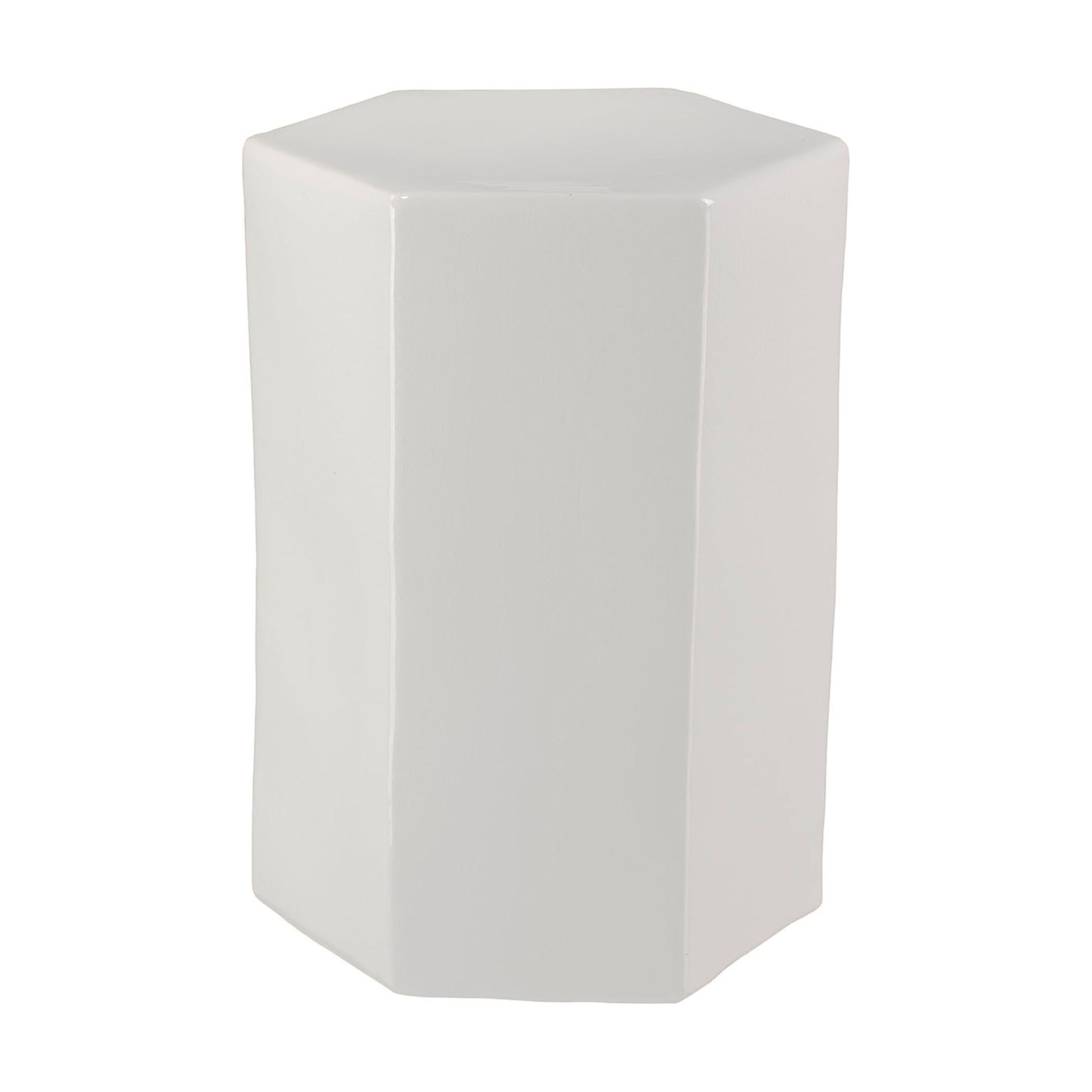 Porto Ceramic Indoor/Outdoor Side Table-Small White by Jamie Young