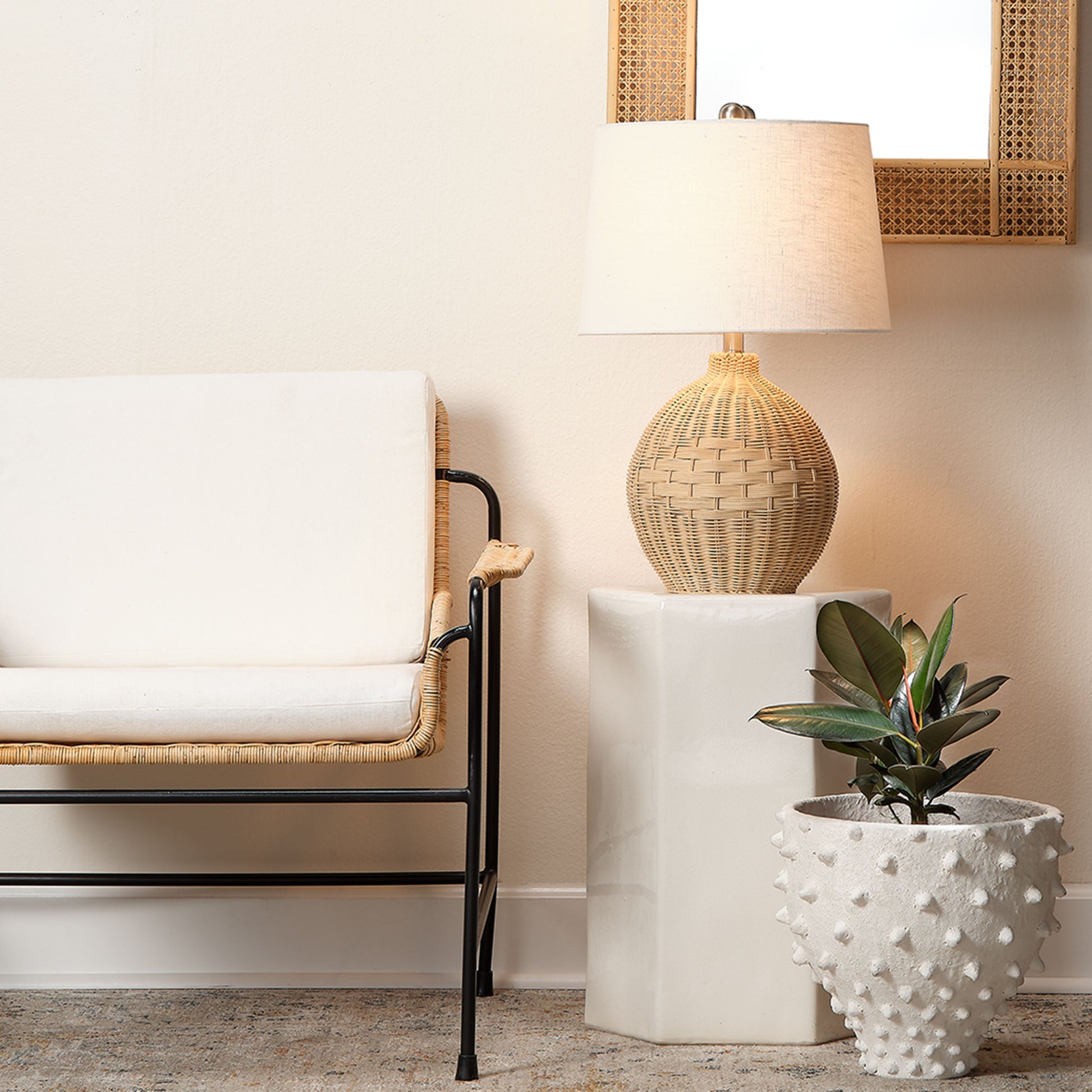 Porto Ceramic Indoor/Outdoor Side Table-Small by Jamie Young