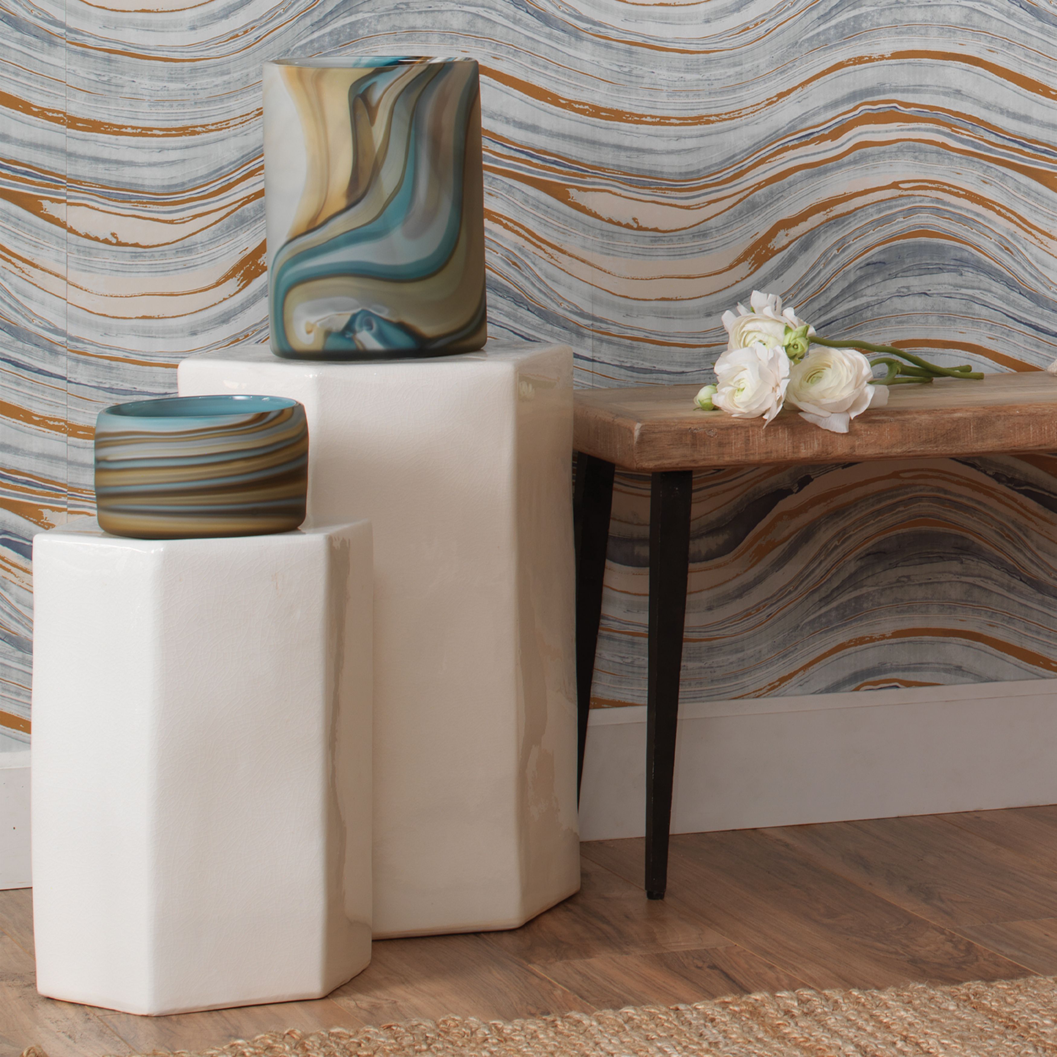 Porto Ceramic Indoor/Outdoor Side Table-Small by Jamie Young