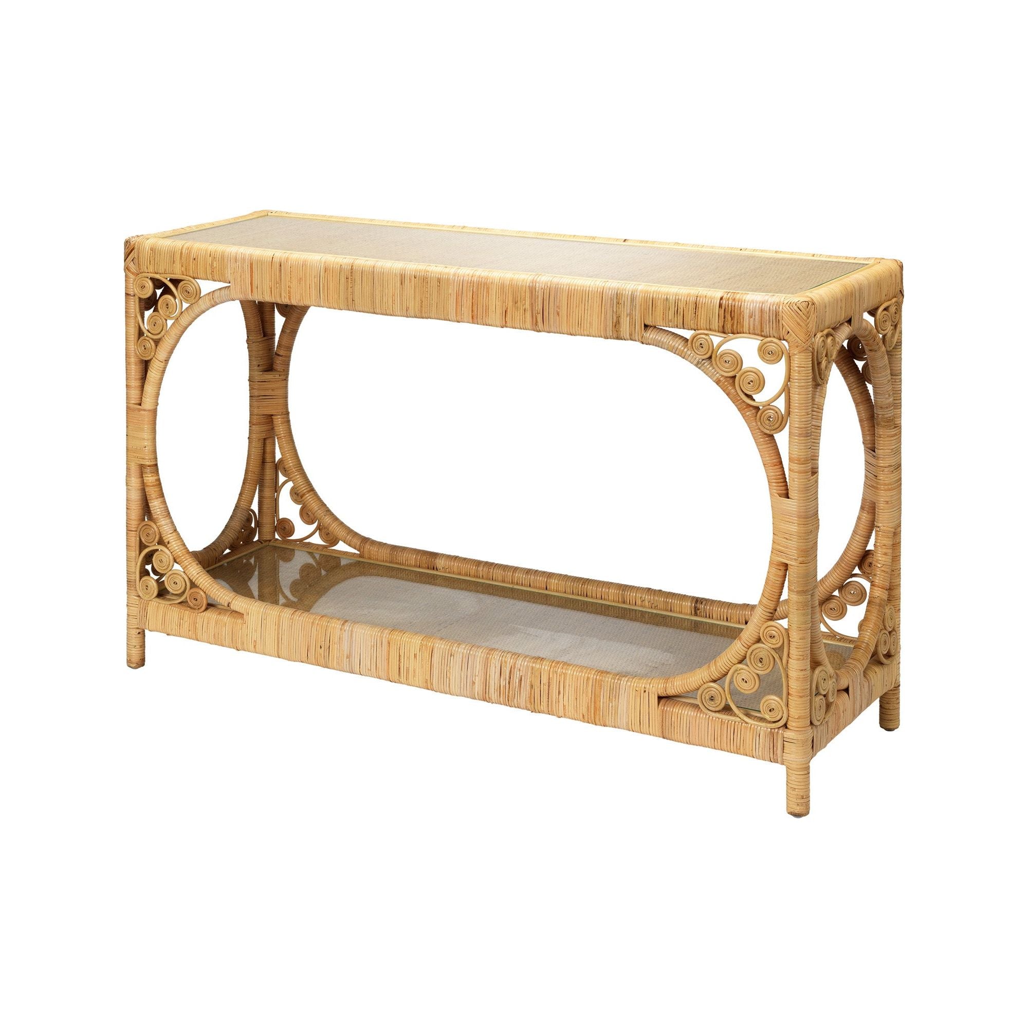 Primrose Rattan Console Table by Jamie Young