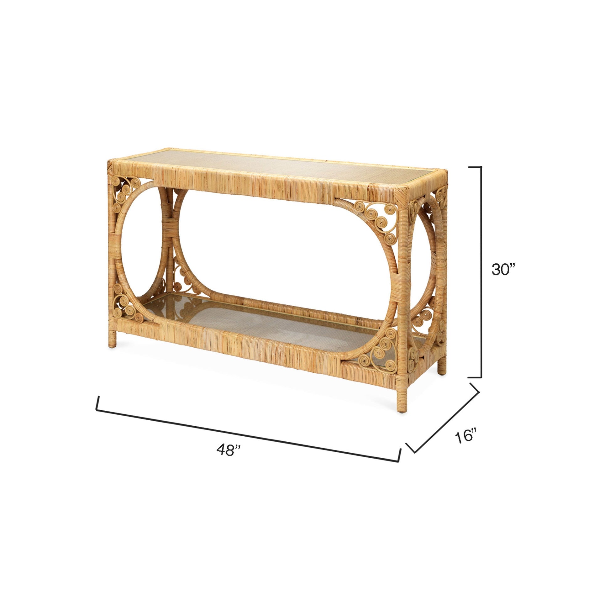 Primrose Rattan Console Table by Jamie Young