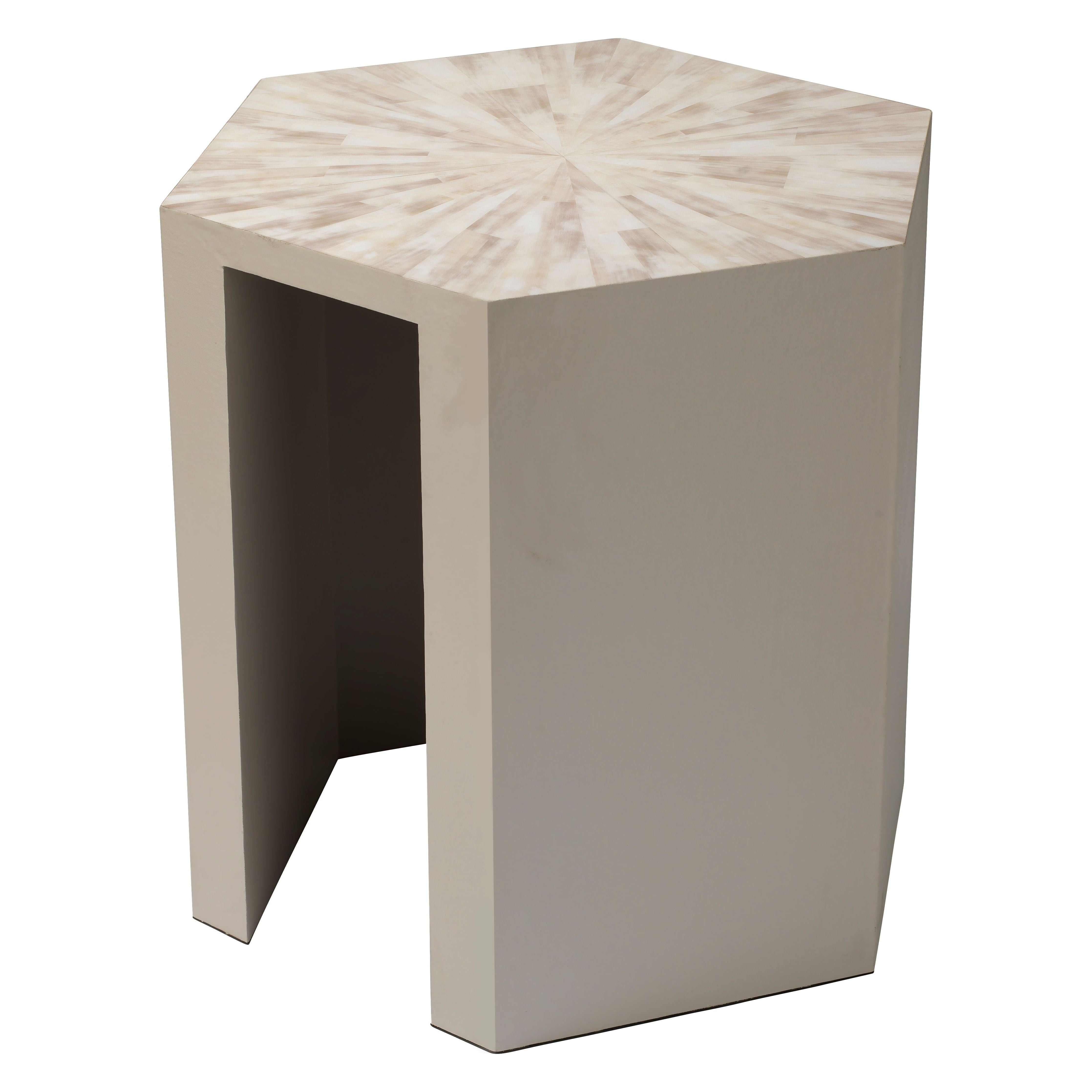 Radiant Side Table, Cream by Jamie Young