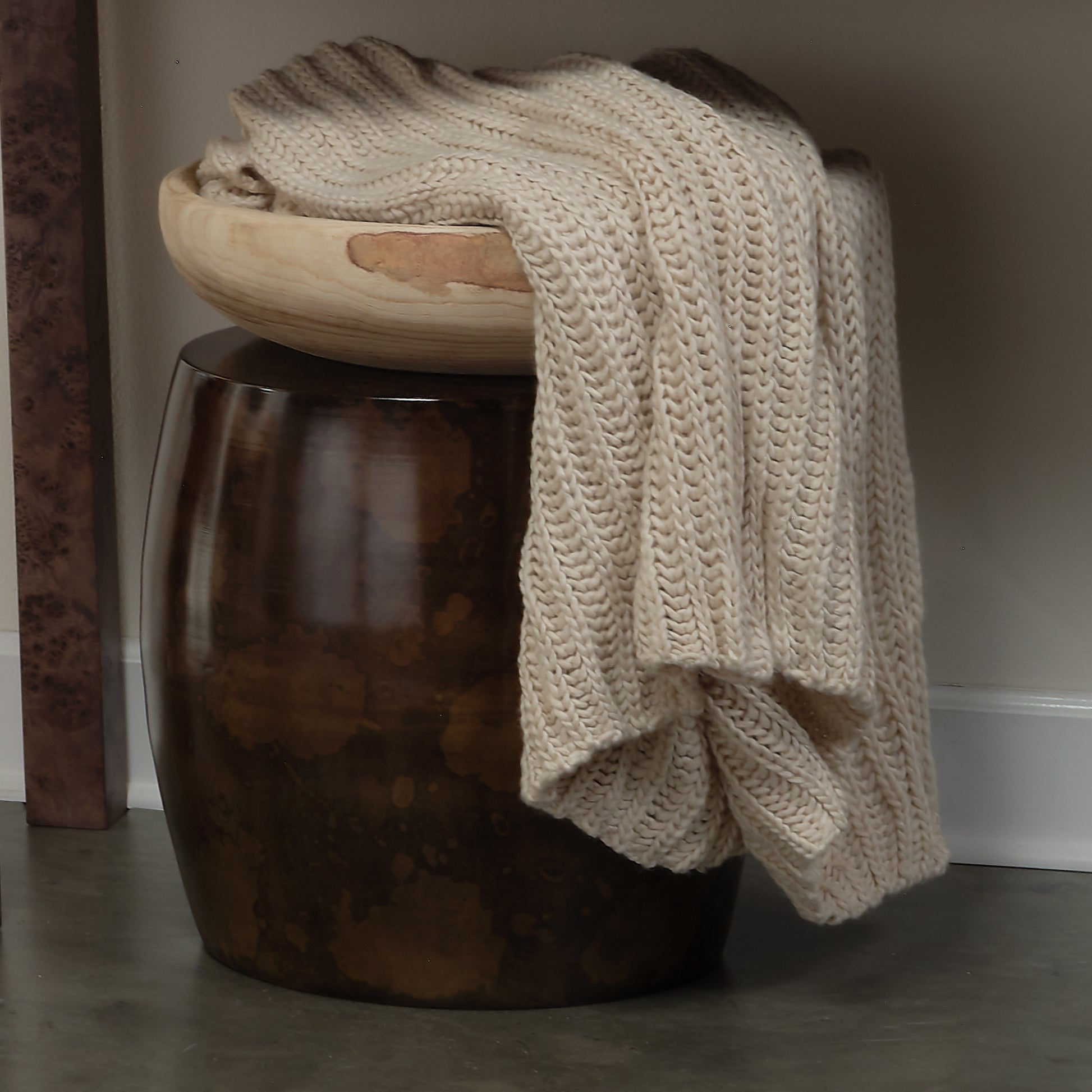 Realm Side Table, Acid Wash Metal by Jamie Young