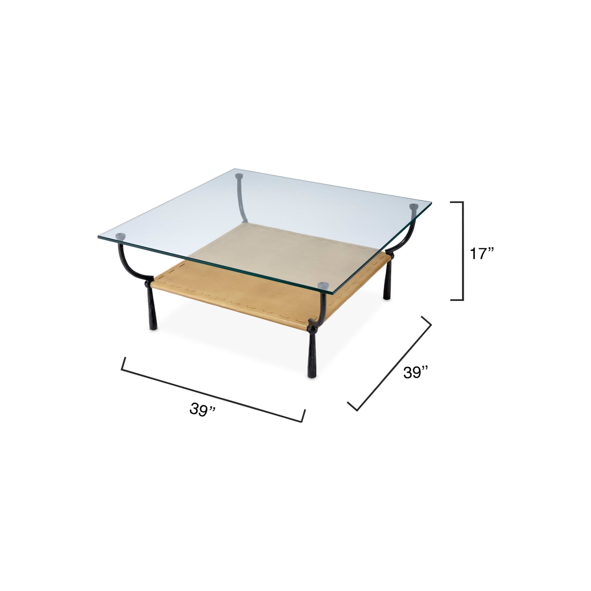Renzo Iron Coffee Table by Jamie Young