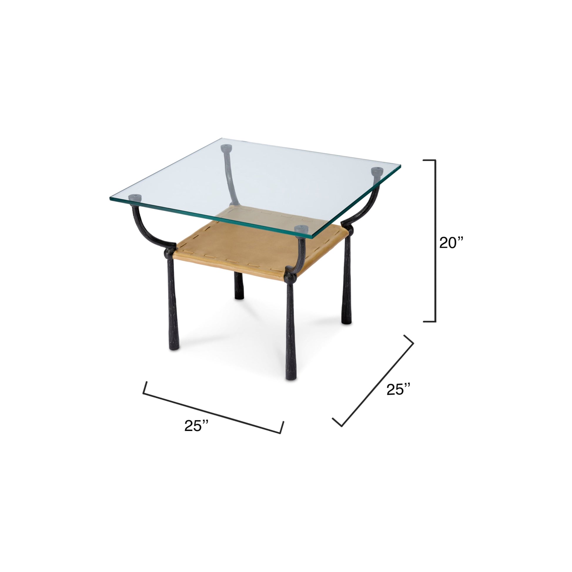Renzo Iron Side Table by Jamie Young