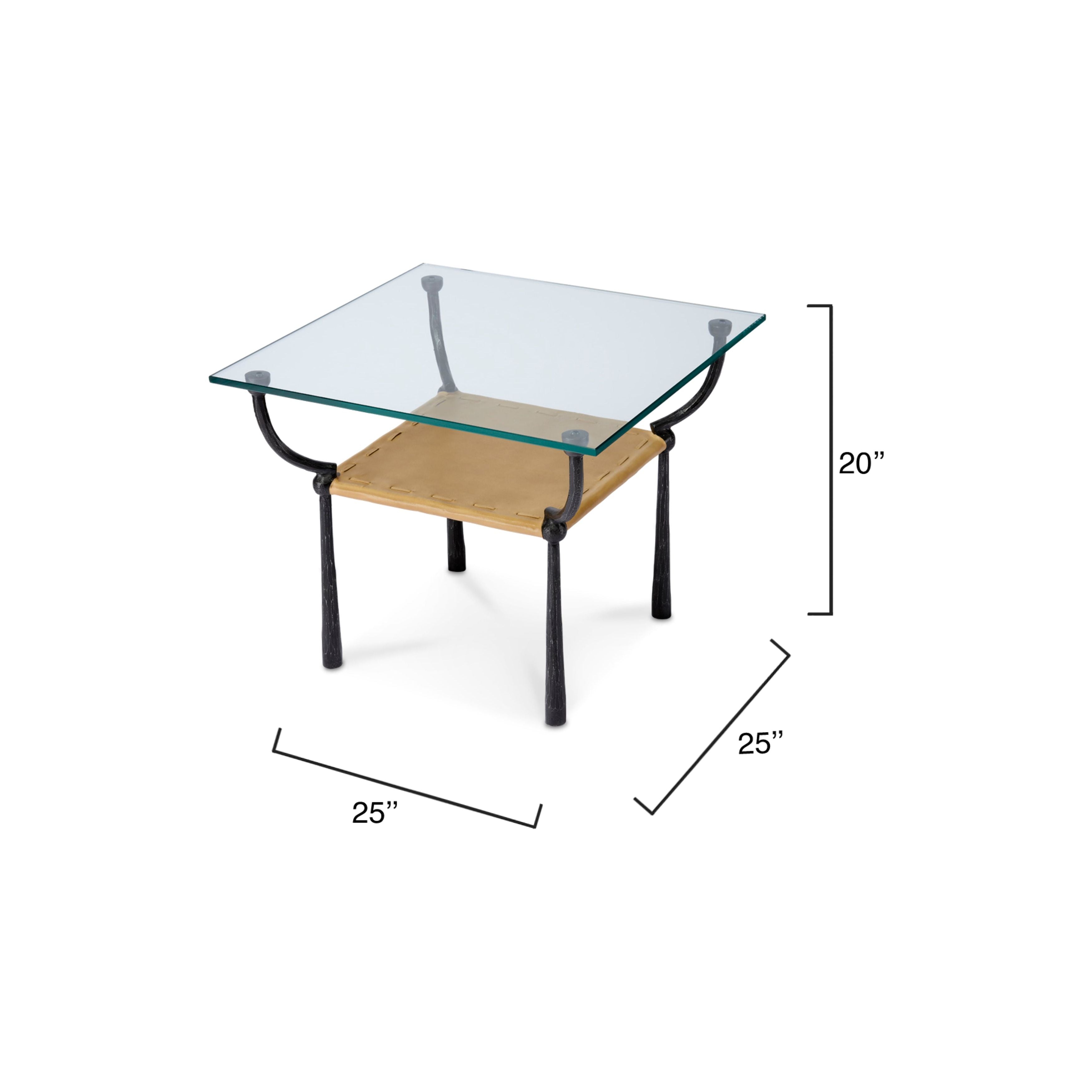 Renzo Iron Side Table by Jamie Young