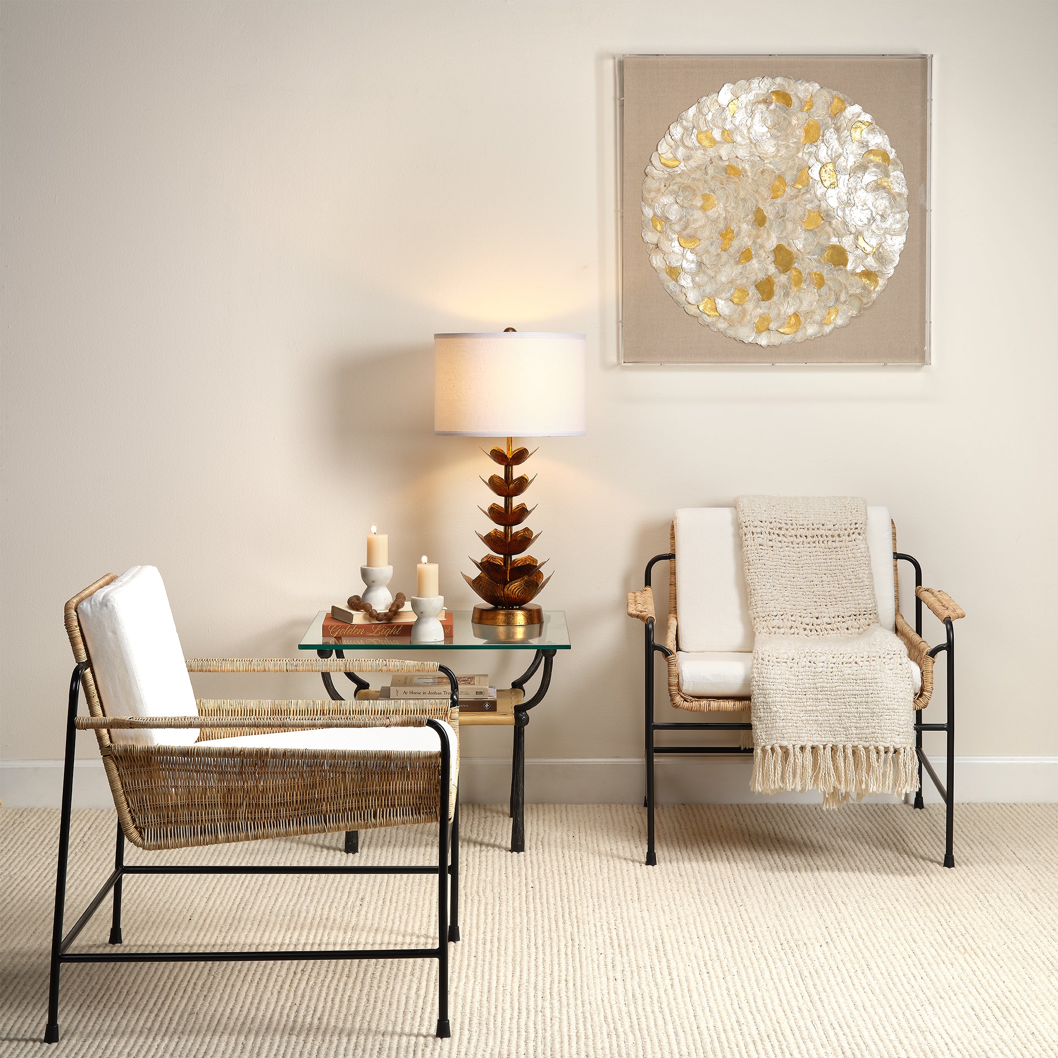 Renzo Iron Side Table by Jamie Young