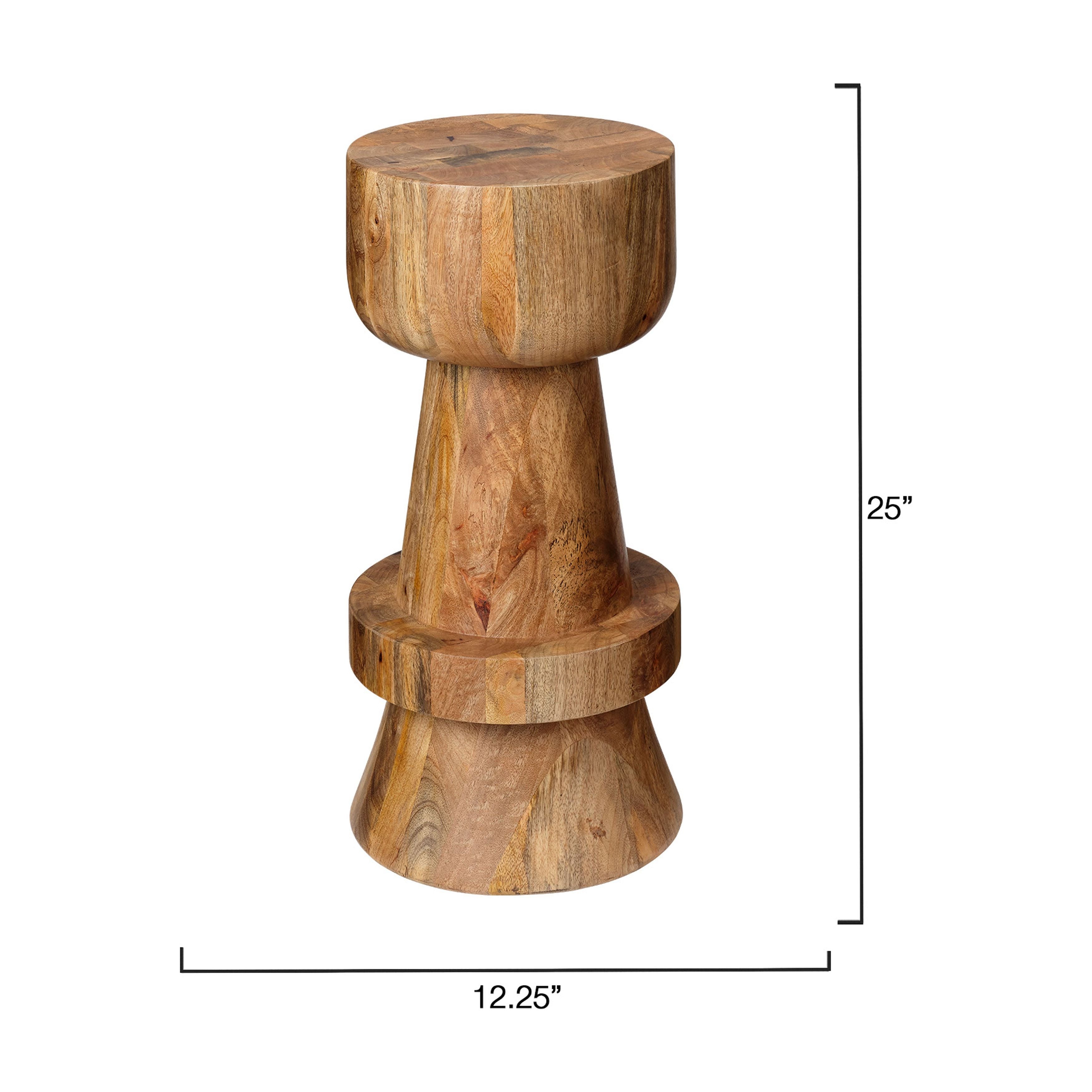 Rook Mango Wood Counter Stool by Jamie Young