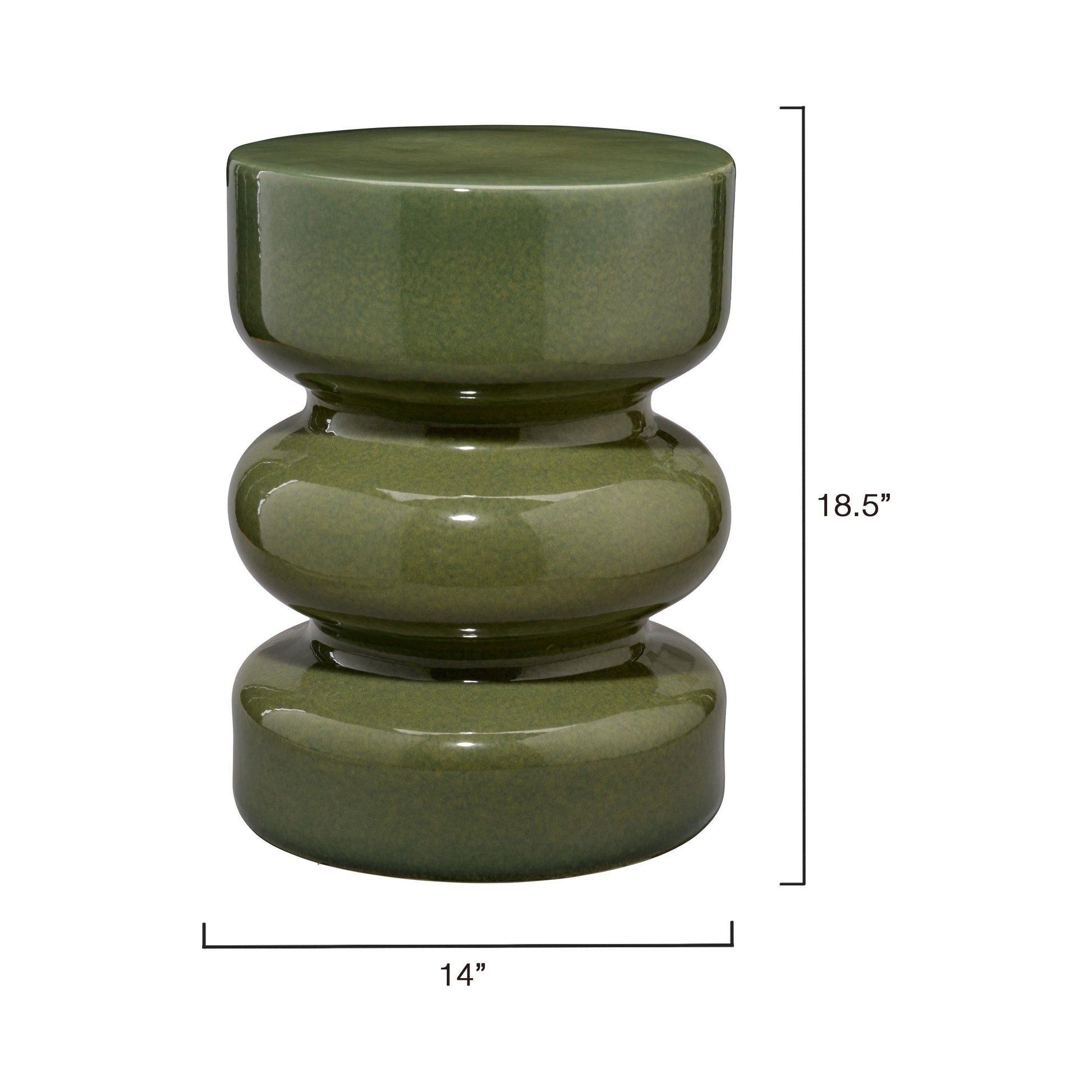 Saguaro Ceramic Garden Stool by Jamie Young