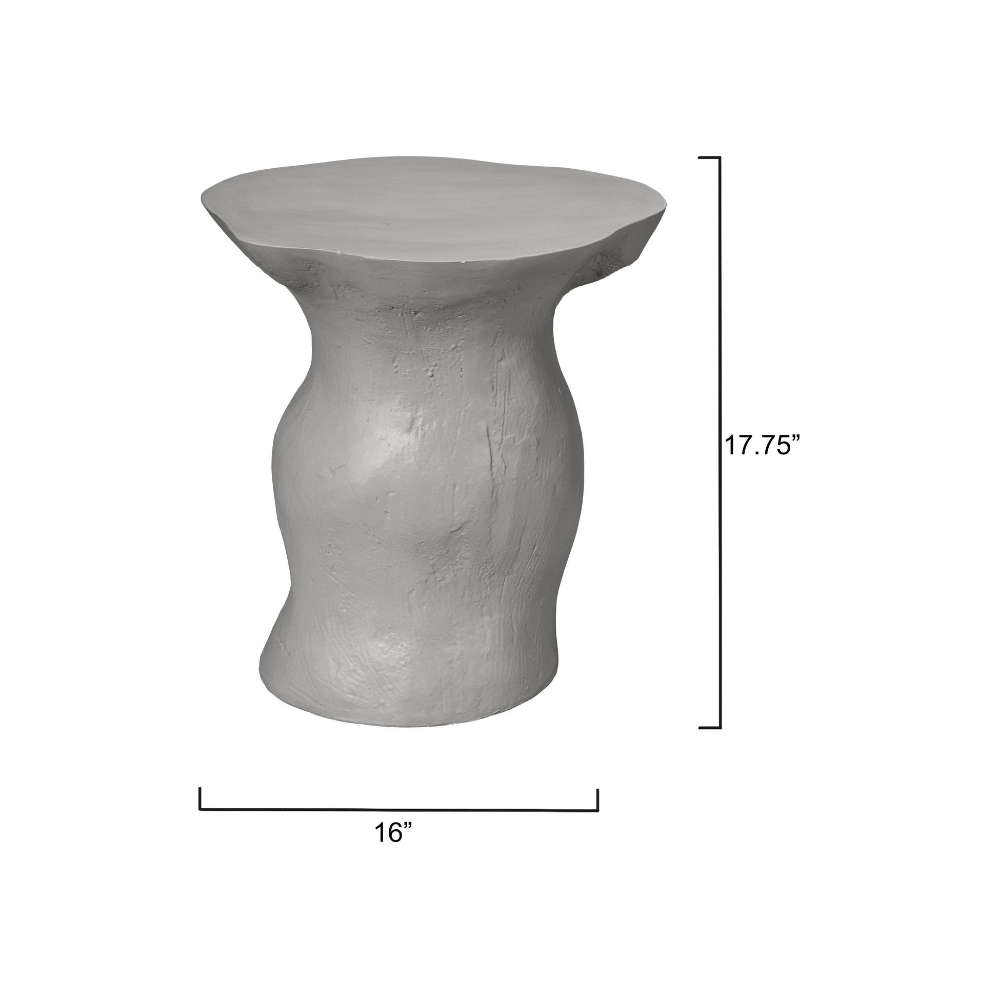 Sculpt Fiber Glass Indoor & Outdoor Side Table by Jamie Young