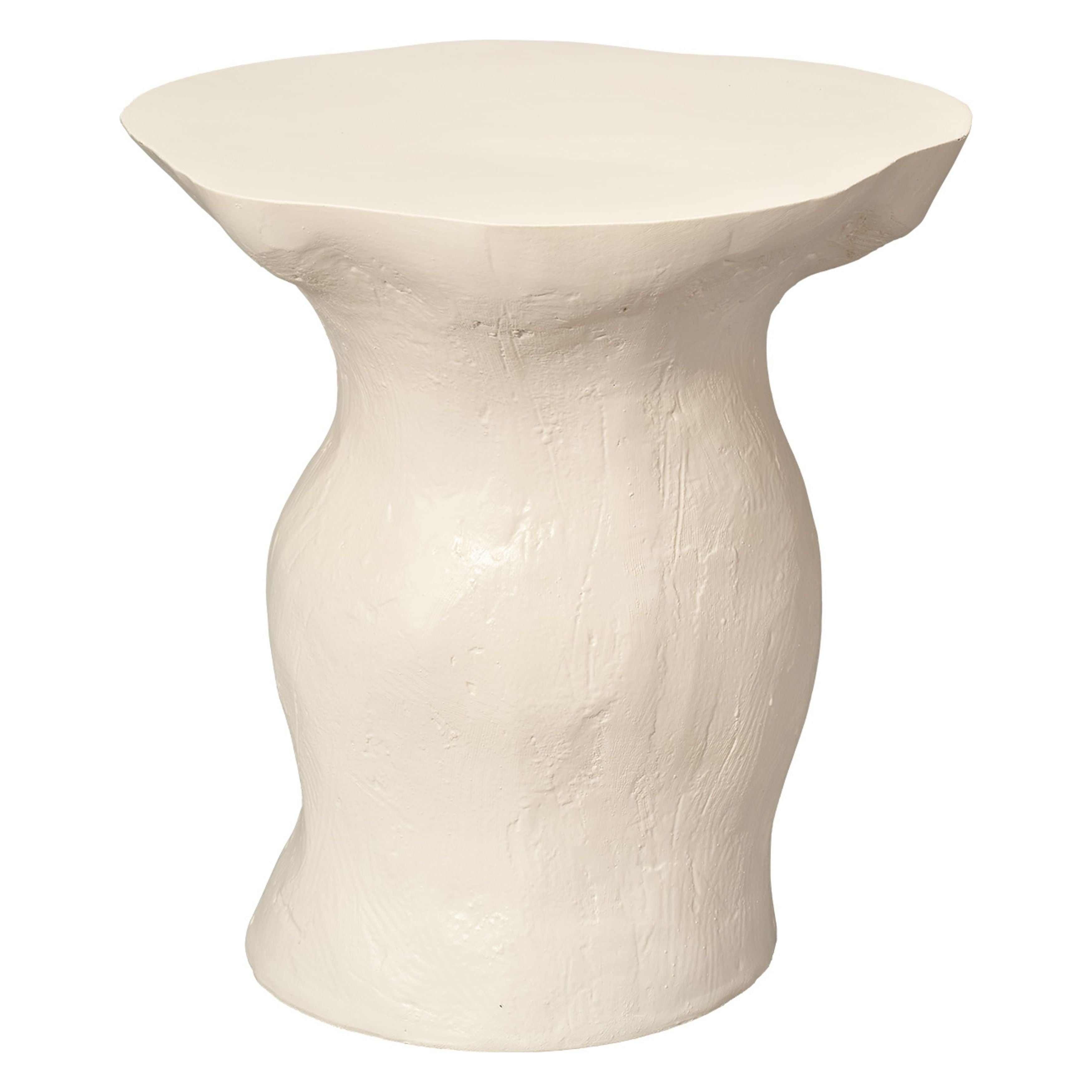 Sculpt Fiber Glass Indoor & Outdoor Side Table