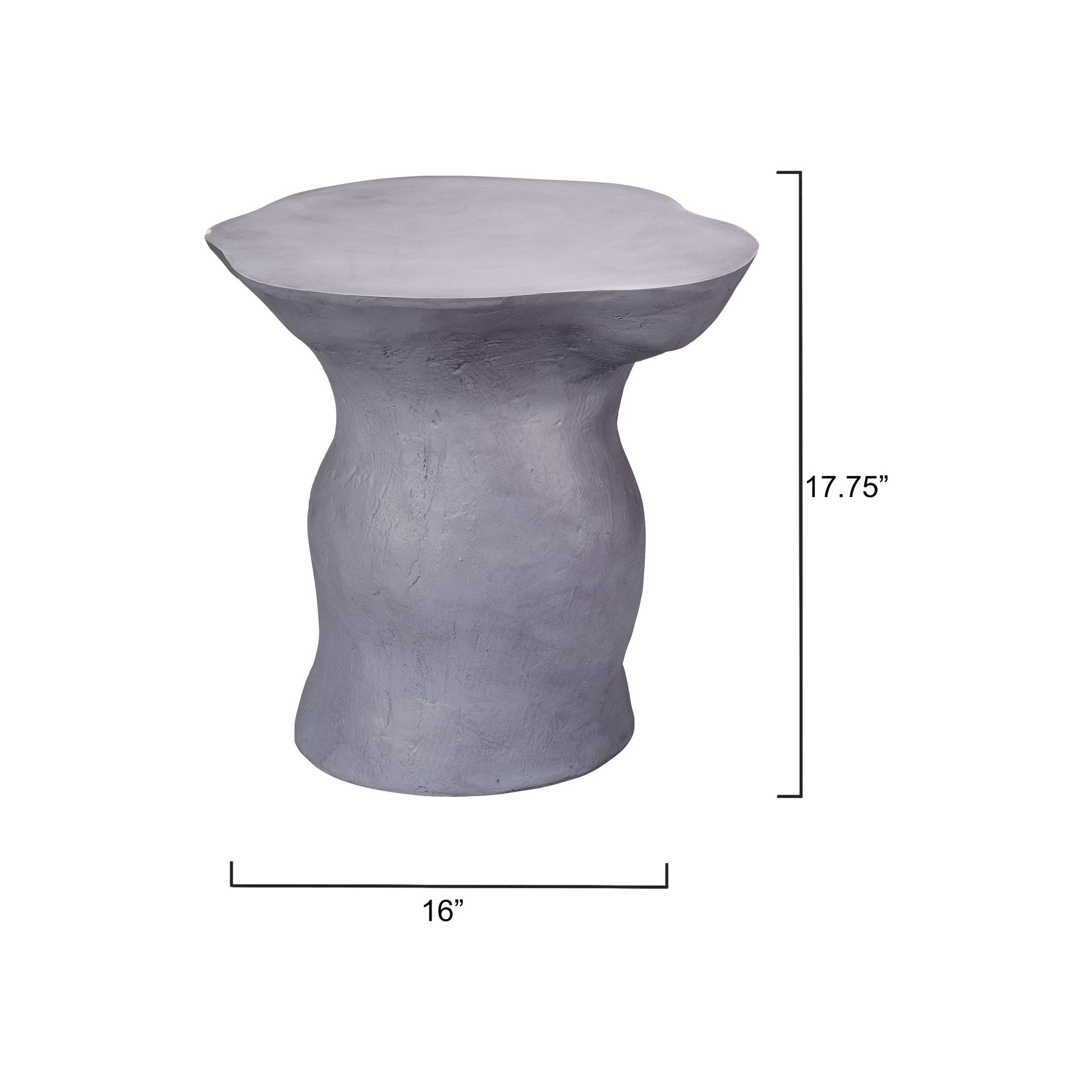 Sculpt Fiber Glass Indoor & Outdoor Side Table by Jamie Young