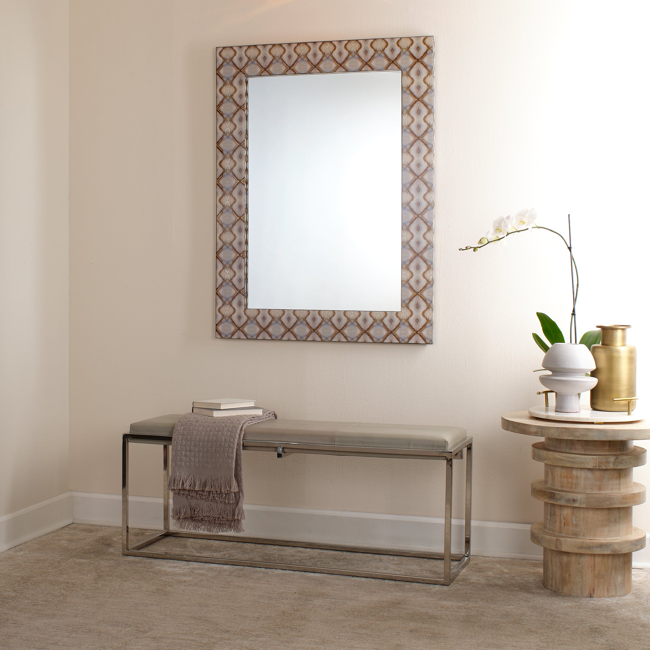 Shelby Hide Bench by Jamie Young