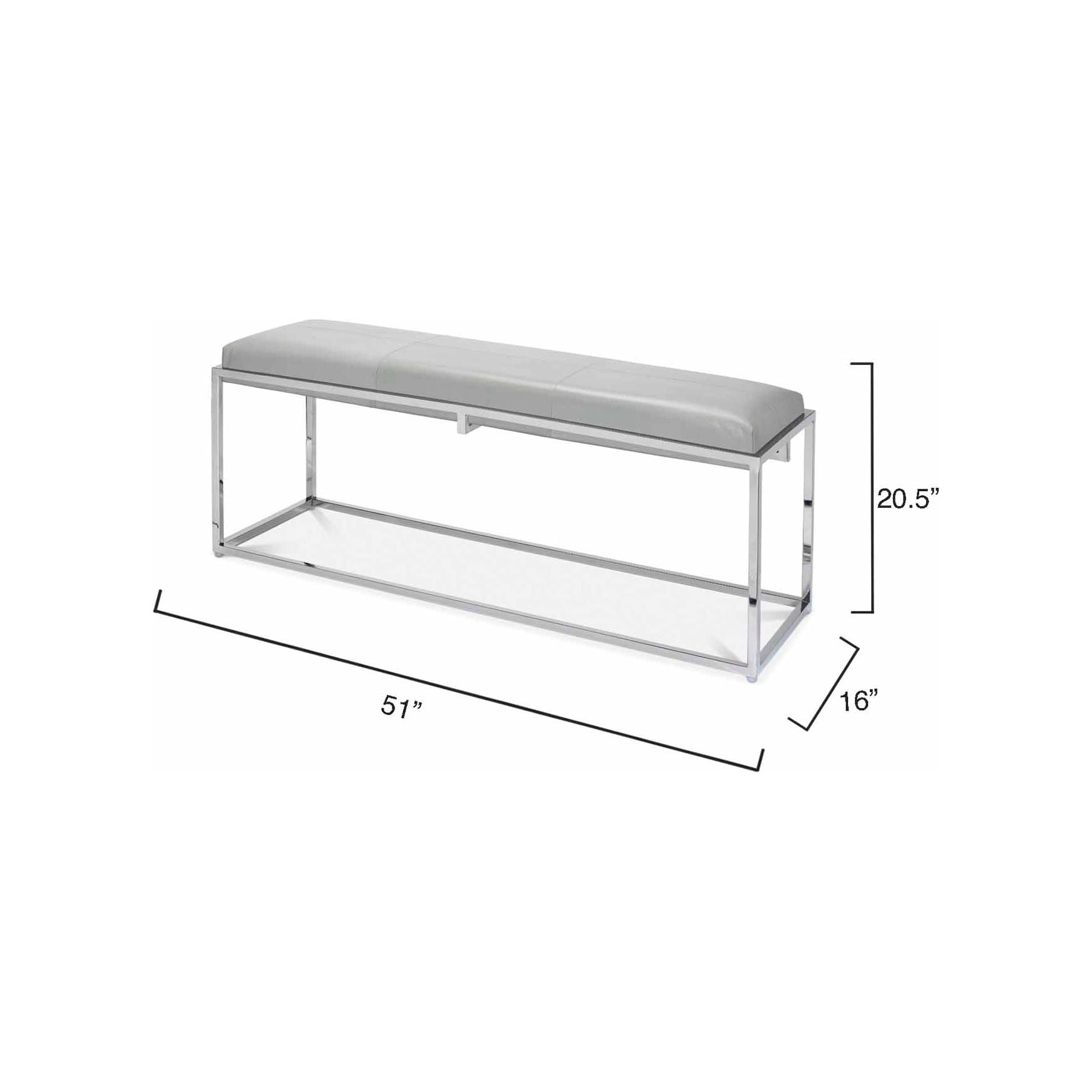 Shelby Hide Bench by Jamie Young