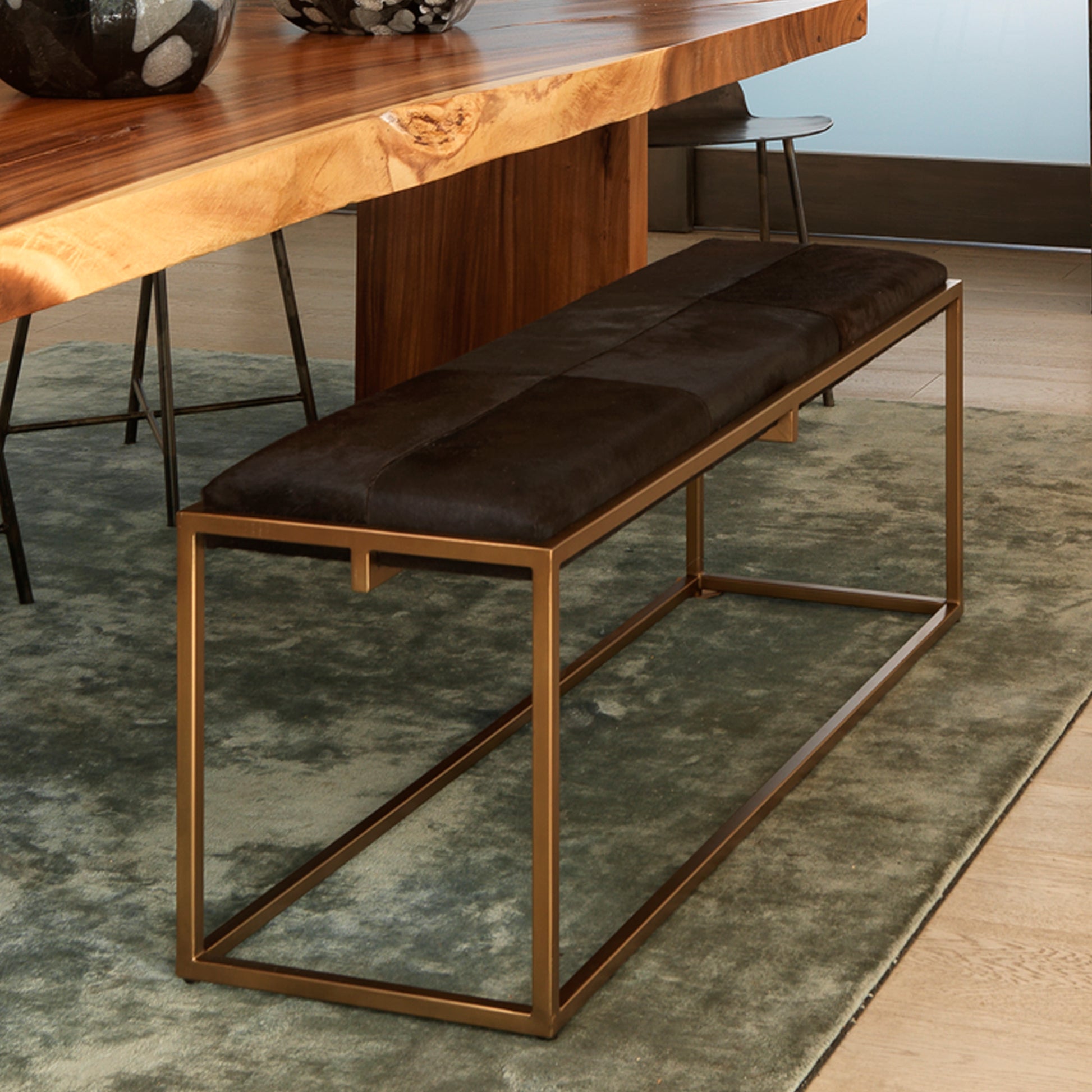 Shelby Hide Bench by Jamie Young