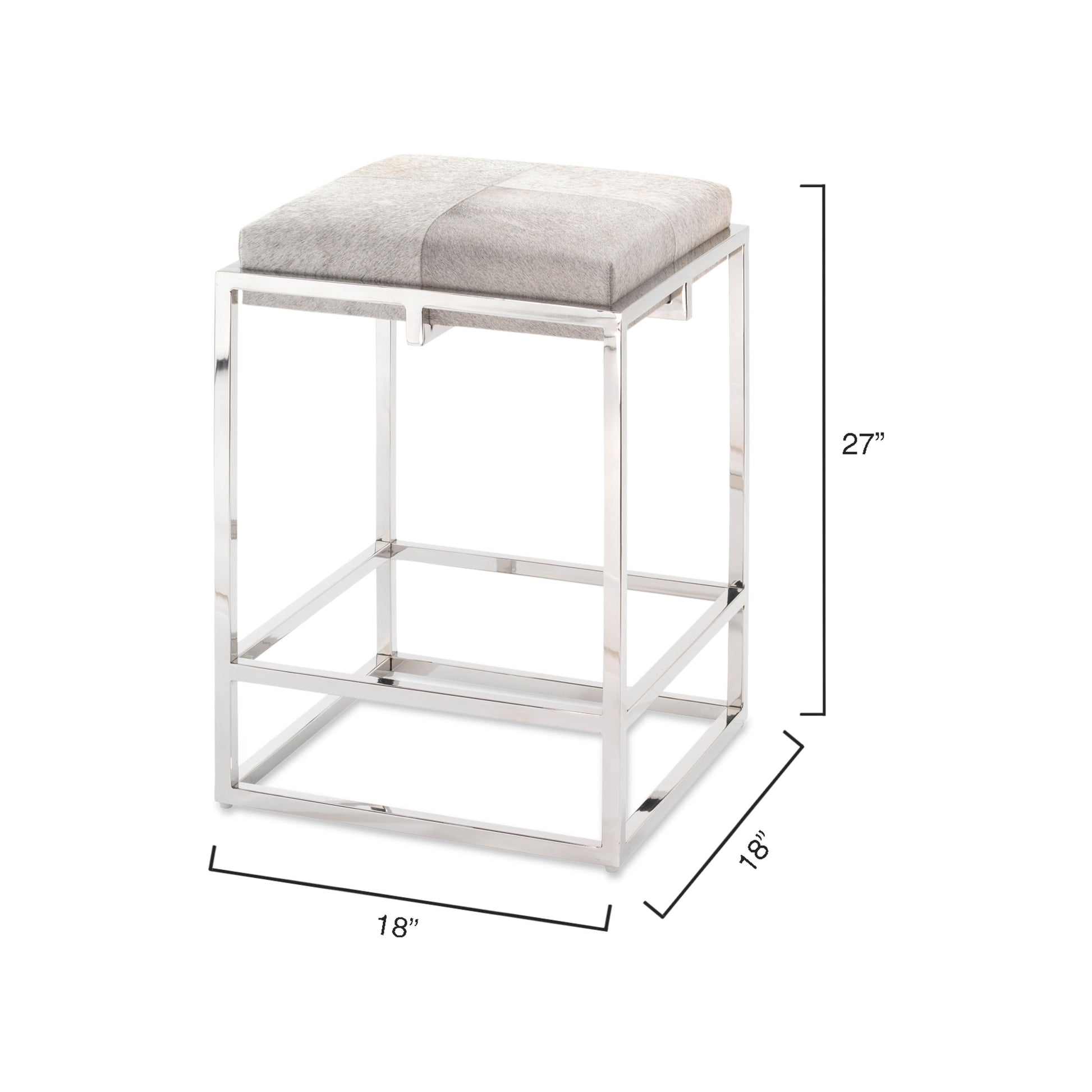 Shelby Hide Counter Stool by Jamie Young